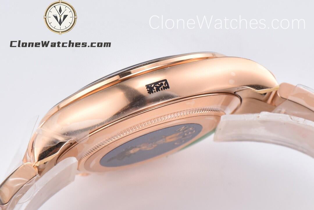 Rolex Super Clone Watches 1:1 Daytona 18K Rose Gold Black Dial M116505-78595 4130 Movement