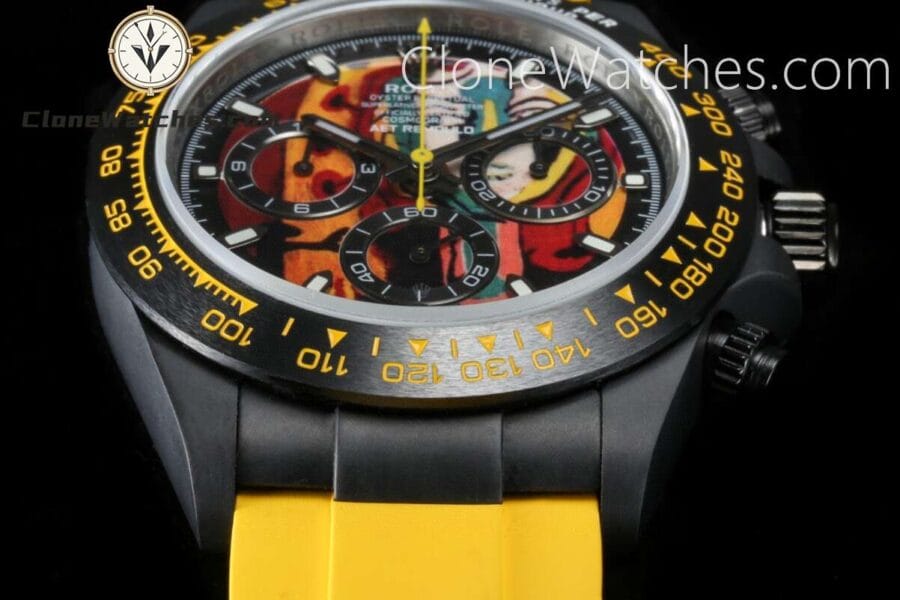 Modified Super Clone Watches 1:1 AET Rolex Daytona YOUNG LADY (RUBBER STRAP)