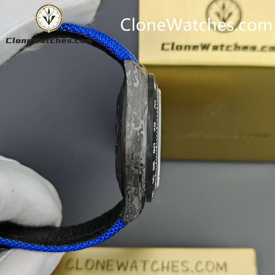 Modified Super Clone Watches 1:1 GET Rolex Daytona Skeleton Dial 4130 Movement Blue Strap