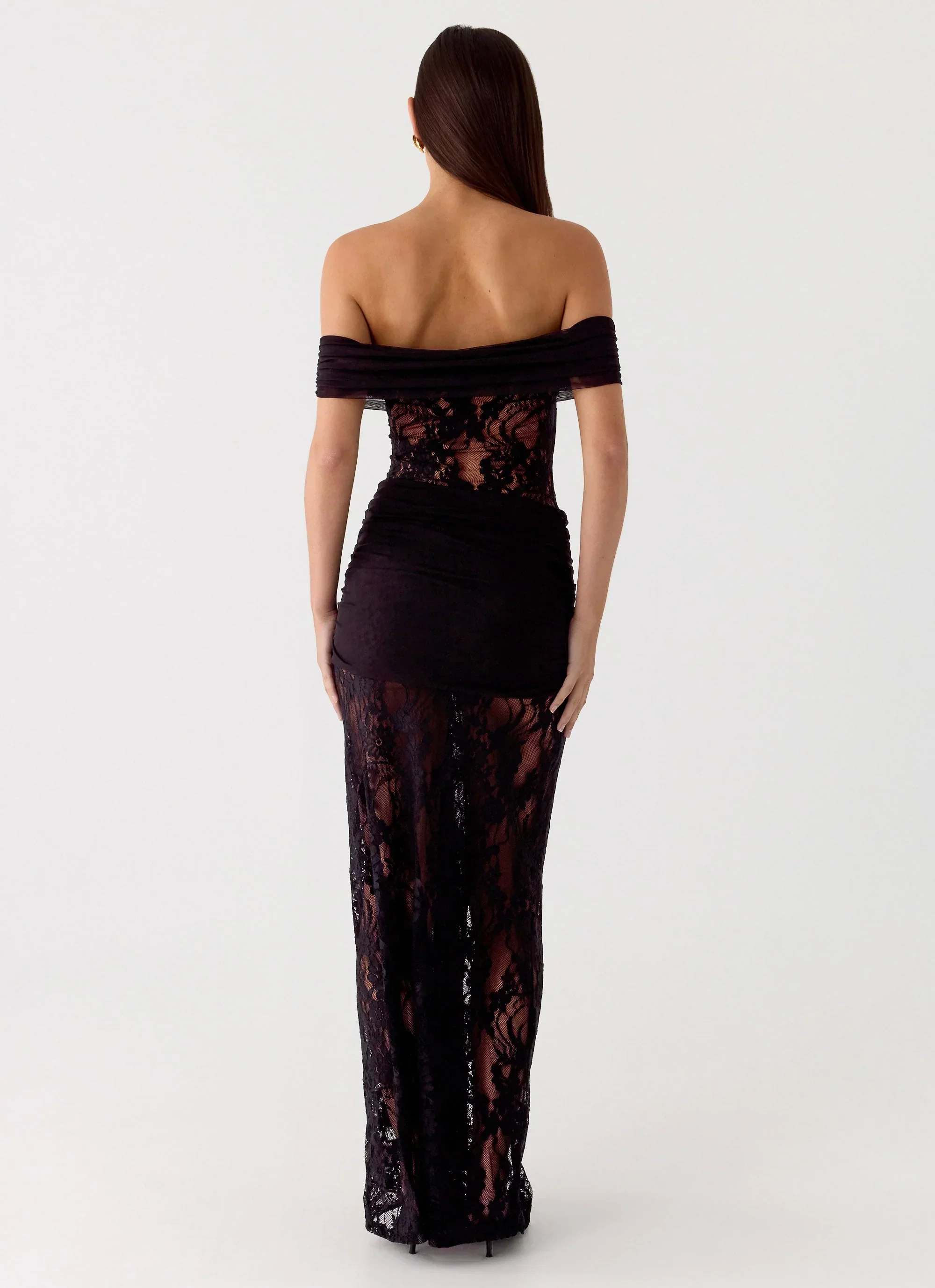 Gracie Twist Maxi Dress - Black