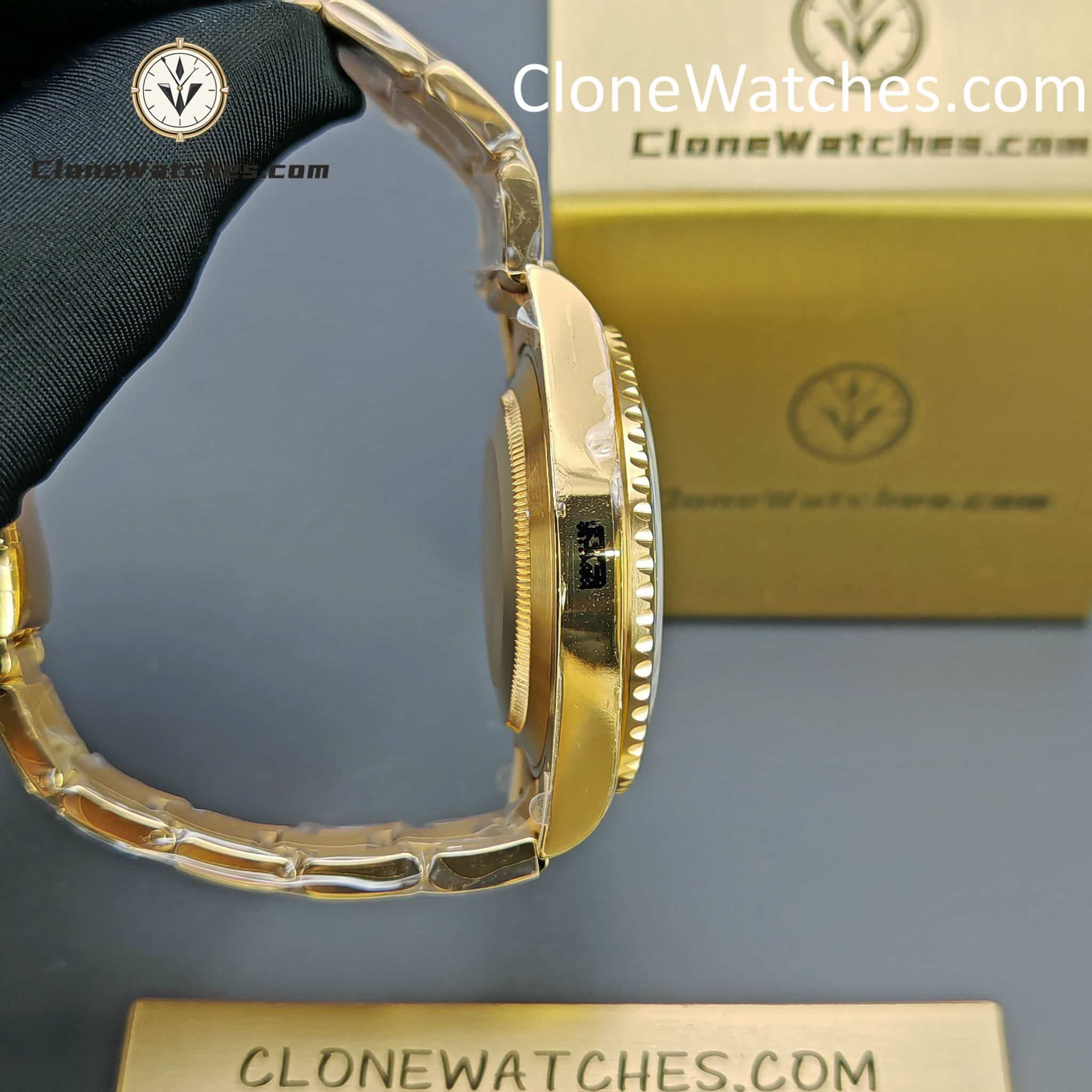 Rolex Super Clone Watches 1:1 18K Gold Black Dial Submariner 126618LN 3235 Movement