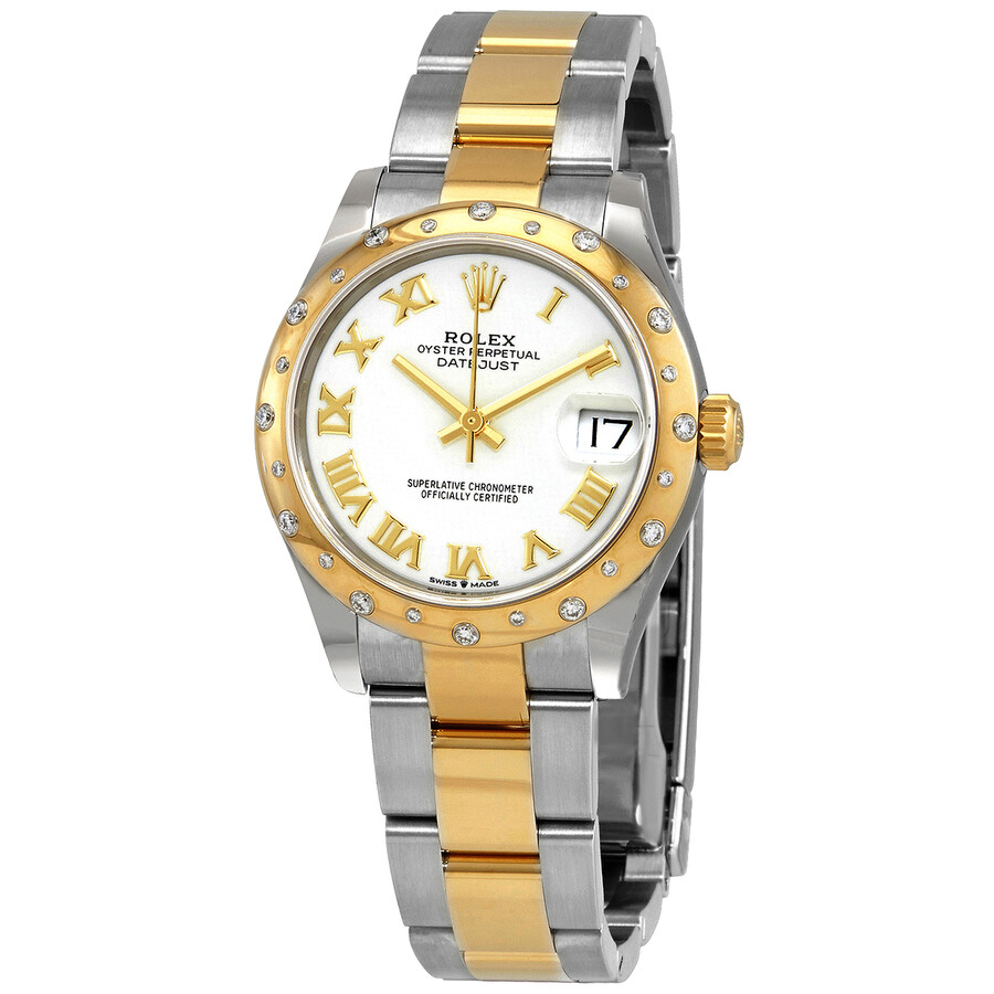 Rolex Datejust 31 Automatic White Dial Ladies Steel and 18kt Yellow Gold Oyster Watch 278343WRO（Lifetime free warranty+90-days replacement service & Refund!.）
