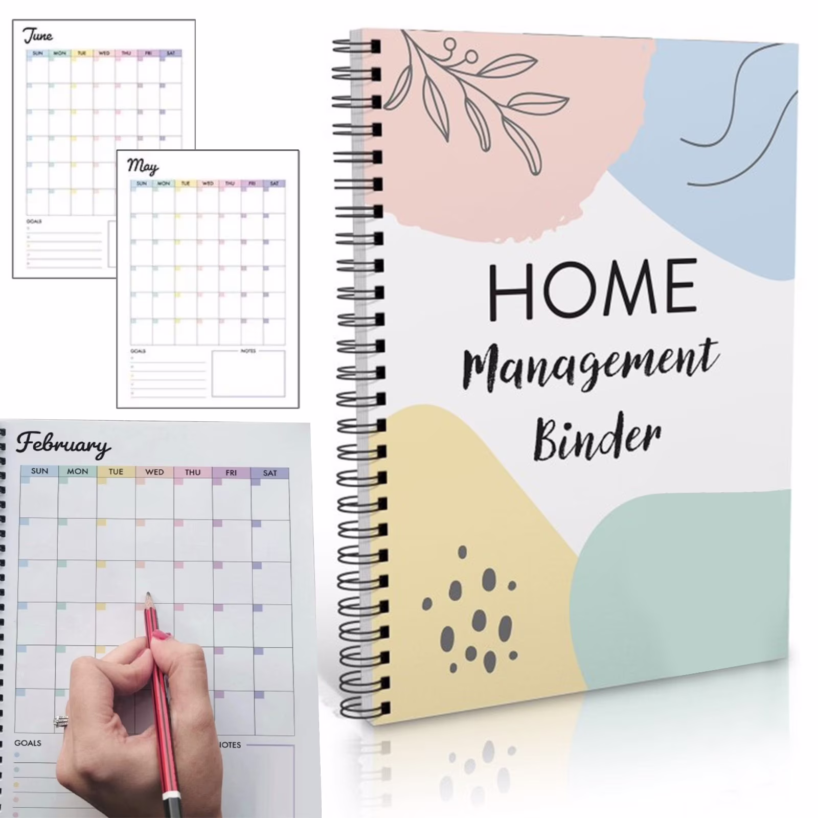 2026 Cleaning Planner for Adults with Adhd,Cleaning Checklist Planner, Home Cleaning Schedule Notebooks with Daily Task Checklists Weekly Organizers for Household Chores Cleaning Routines,8.2