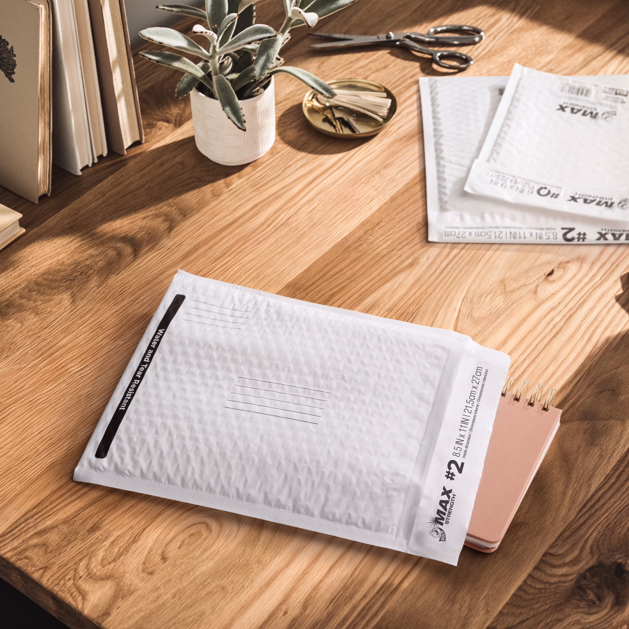 Duck Max Strength Self-Sealing Poly Bubble Mailer #2, 8.5