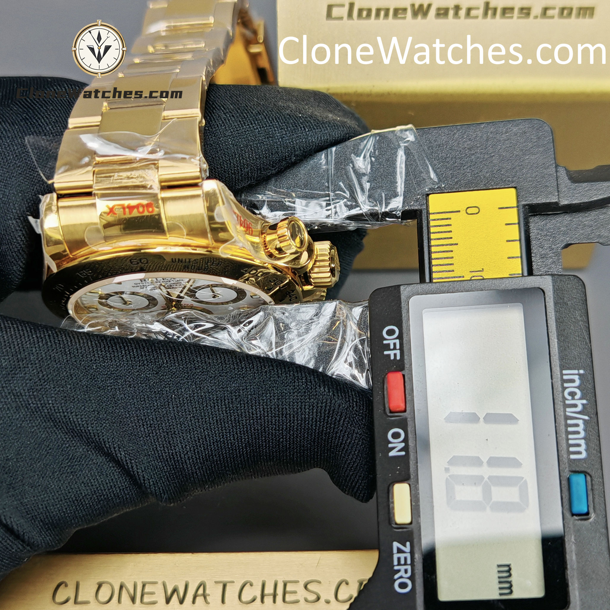 Rolex Super Clone Watches 1:1 Daytona White Dial m116508-0001 4130 Movement