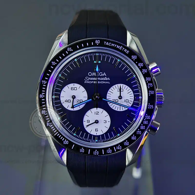 OMEGA Super Clone Watches 1:1 Speedmaster Moonwatch Professional 310.30.42.50.01.004 Black Rubber Strap 42mm