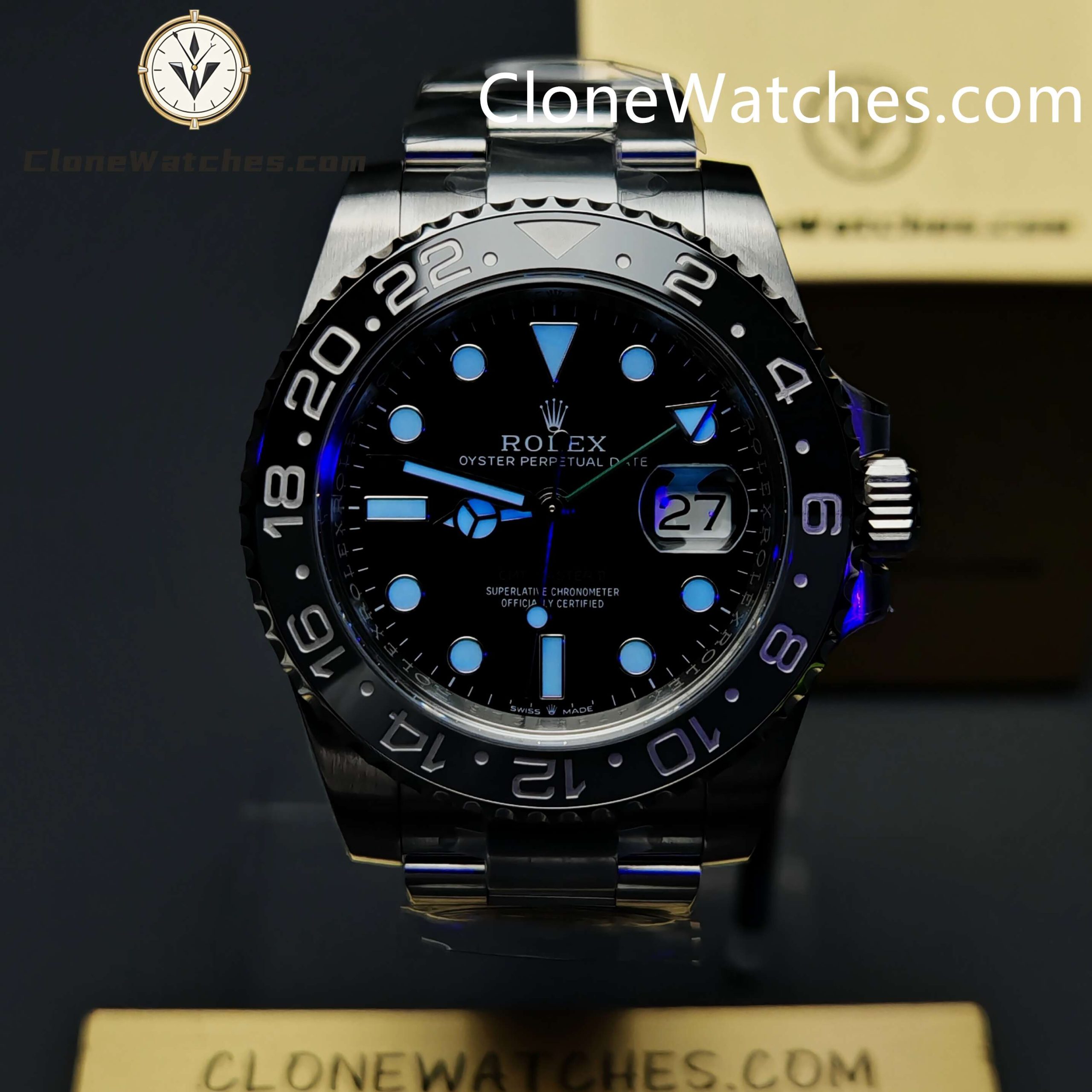 Rolex Super Clone Watches 1:1 Bruce Wayne GMT Master II M126710grnr Oyster 3285 Movement