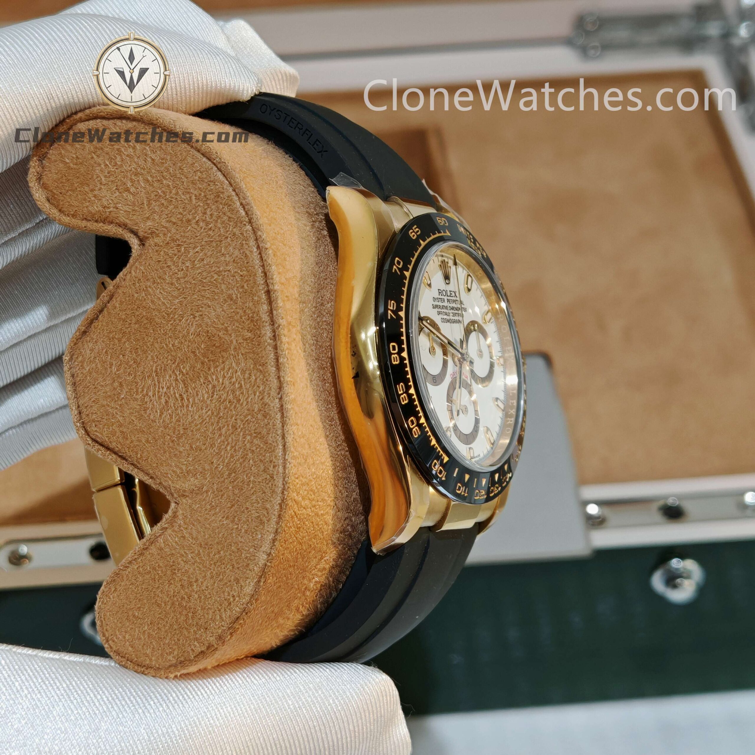 Rolex Super Clone Watches 1:1 Daytona M116518LN-0041 4130 Movement