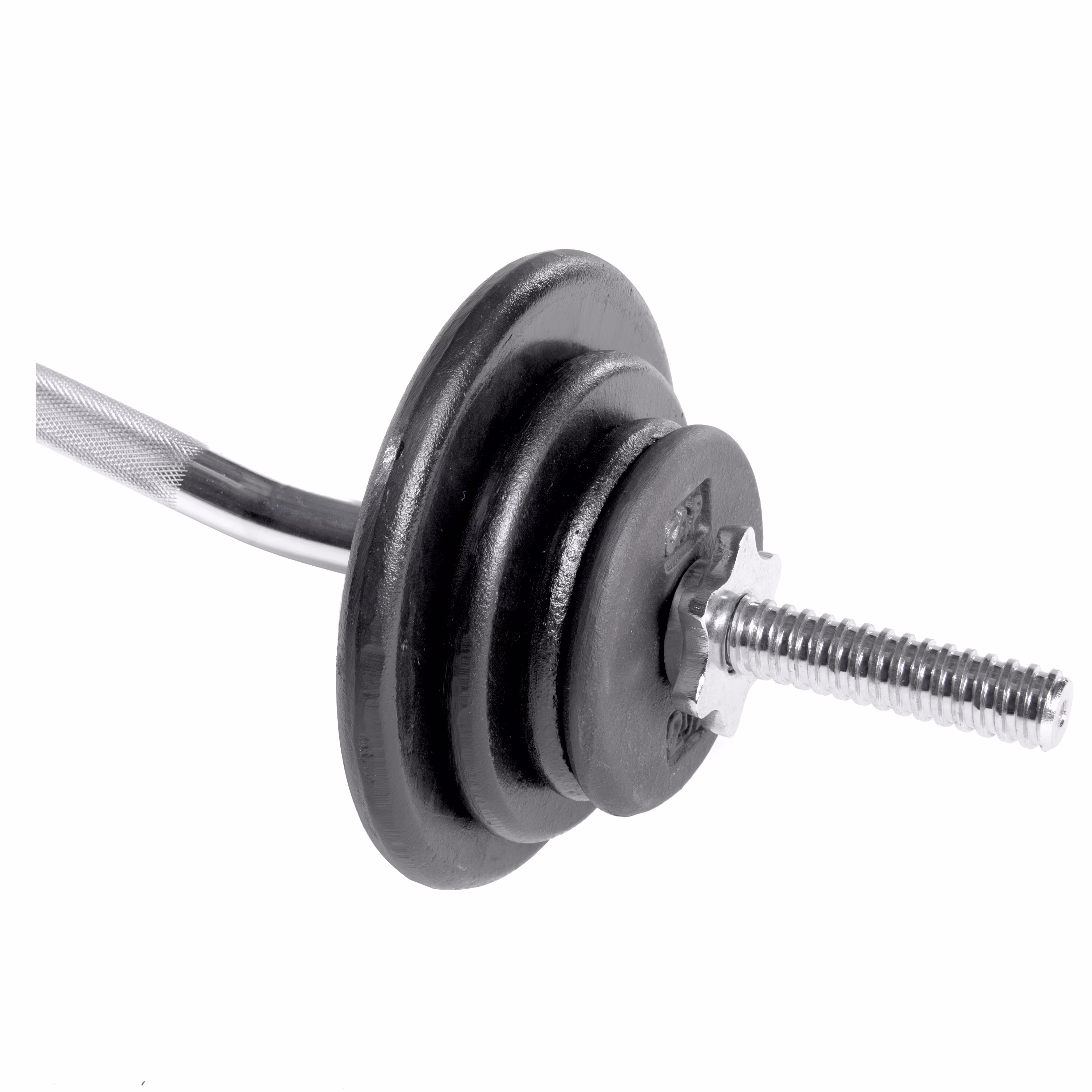 CAP Barbell Standard Cast Iron Weight Plate, Black, Singles 1.25-50 lb
