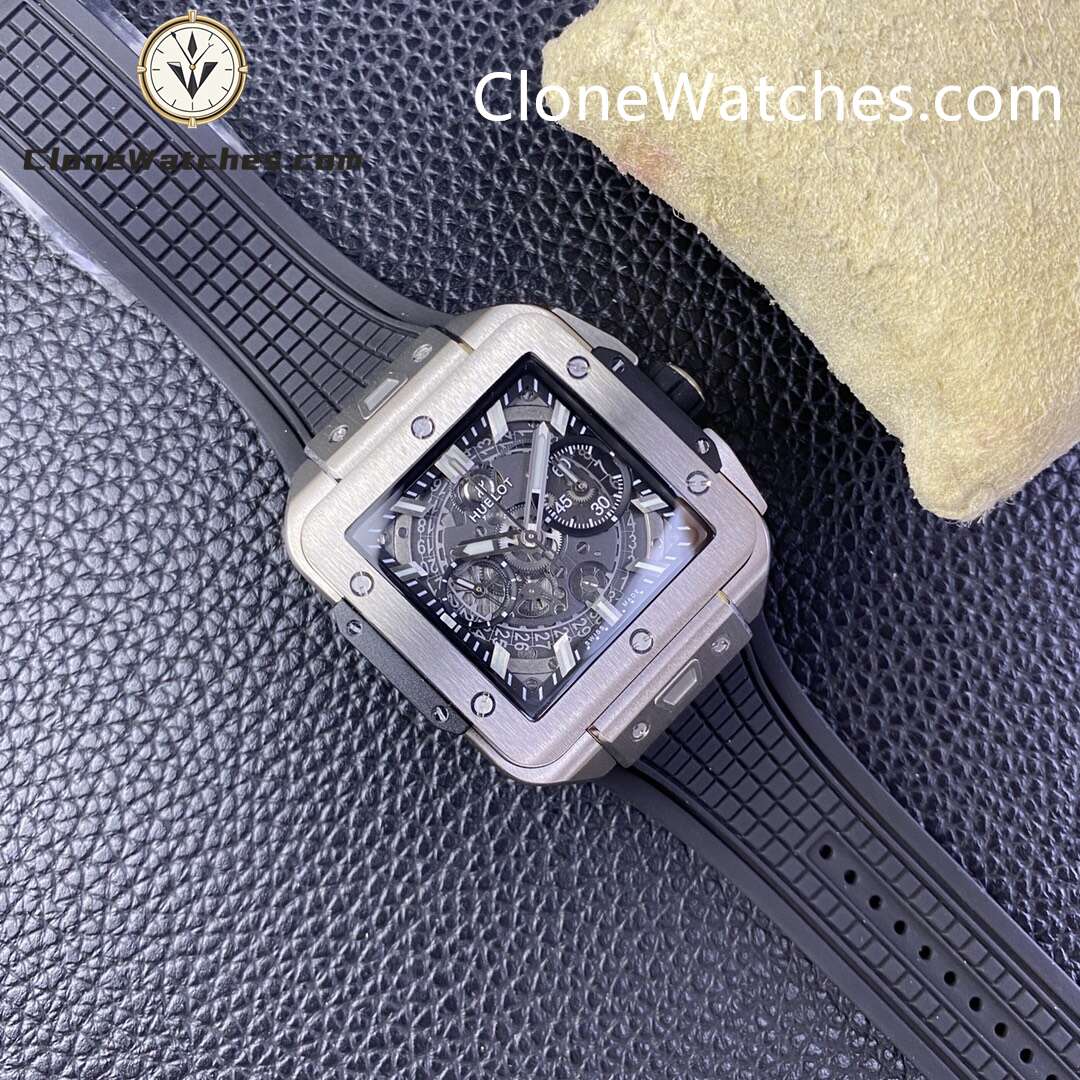 Hublot Super Clone Watches 1:1 Square Bang Unico Titanium 42MM 821.NX.0170.RX