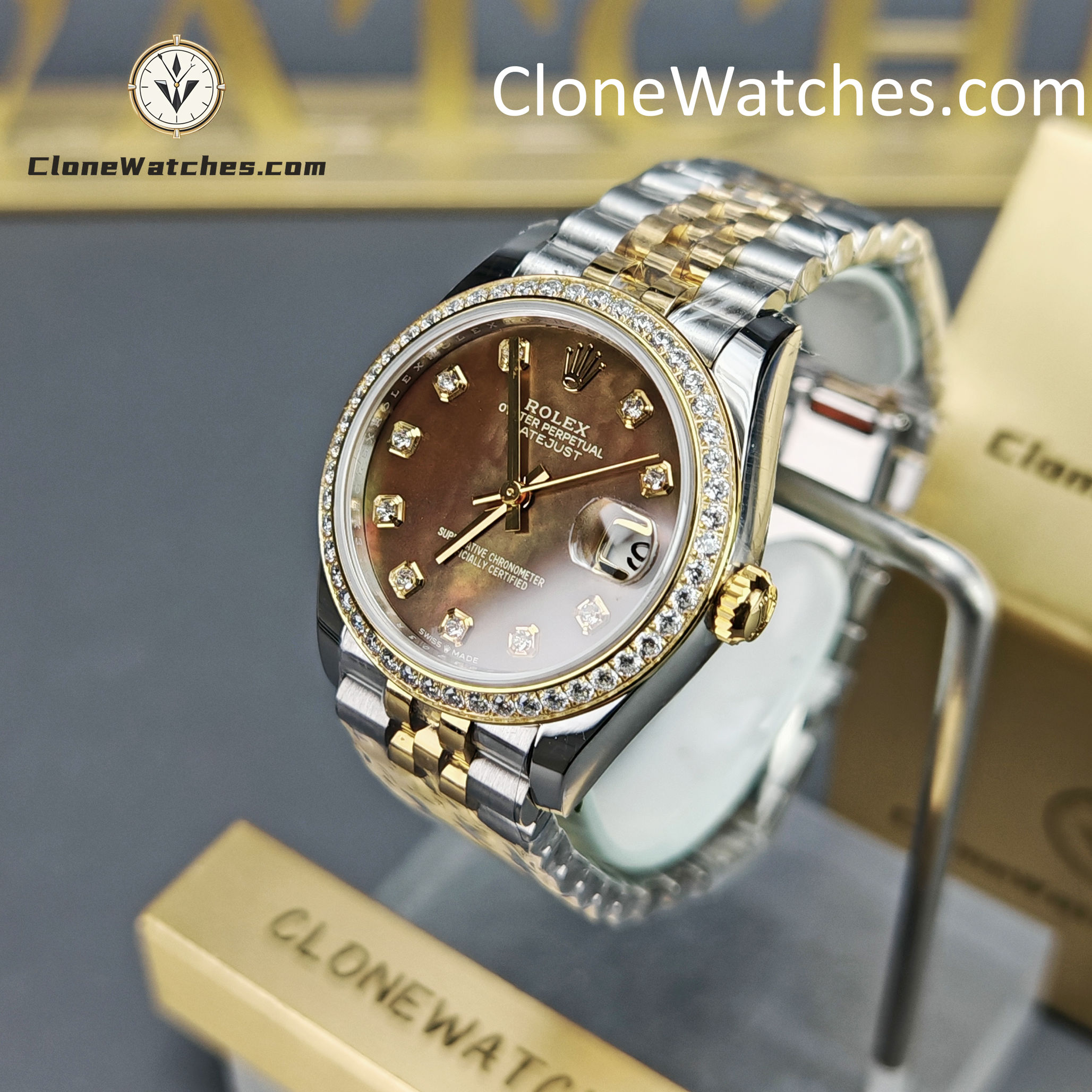 Rolex Super Clone Watches 1:1 DateJust m278383rbr-0024 Jubilee 31MM 2236 Movement
