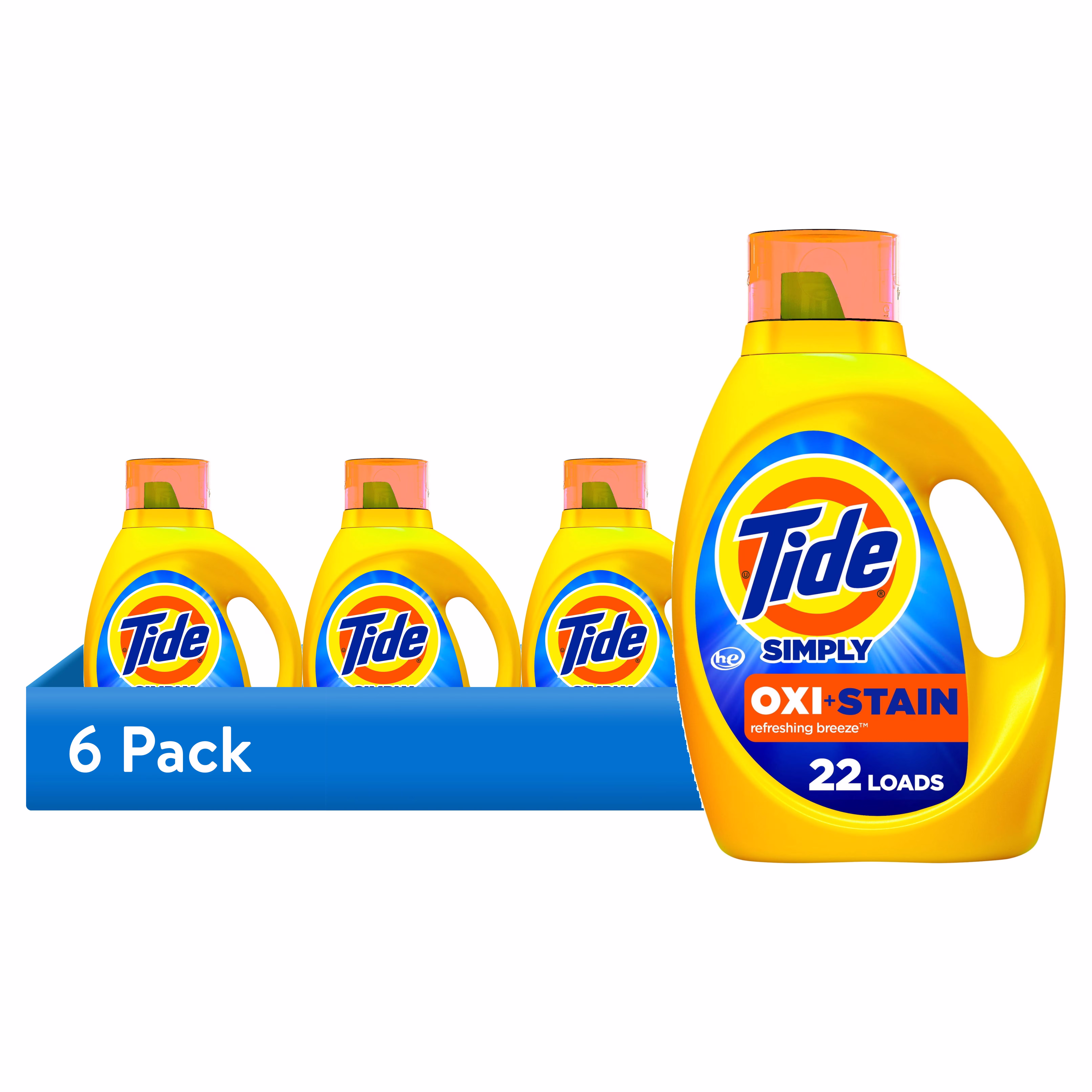Tide Simply Oxi Boost + Ultra Stain Release, Refreshing Breeze, 22 Loads, 31 fl oz