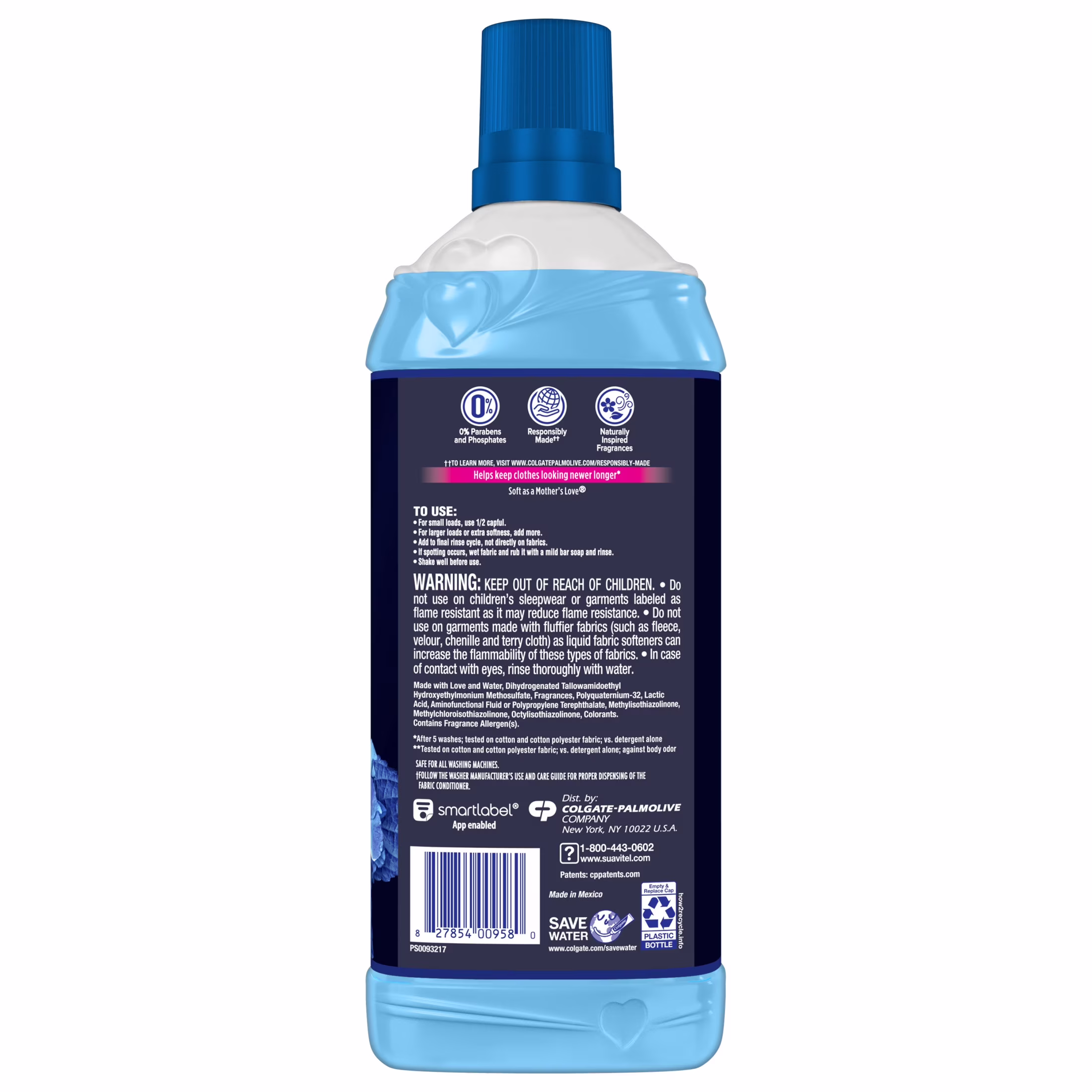 Suavitel Complete Liquid Fabric Softener, Fabric Conditioner, Field Flowers Scent, 25 fl oz Bottle