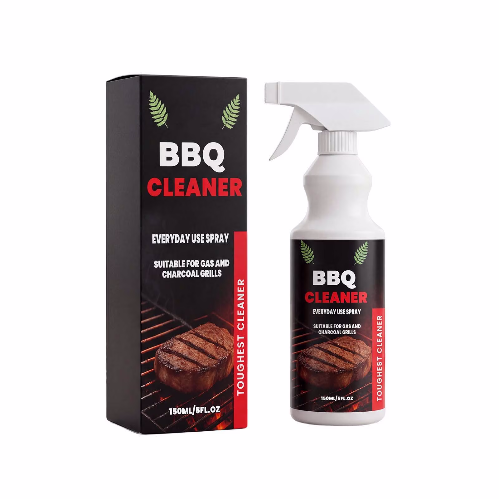 Nkmbld Household Cleaners BBQ Grill Cleaner 150ML Degreaser for Gas Charcoal Grills Kitchen Oven and Cooking Surfaces Powerful Grease and Stain Remover