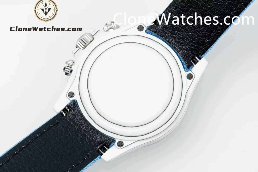Modified Super Clone Watches 1:1 Sonic Rolex Daytona NTPT Carbon Fiber Skeleton Dial 4130 Movement