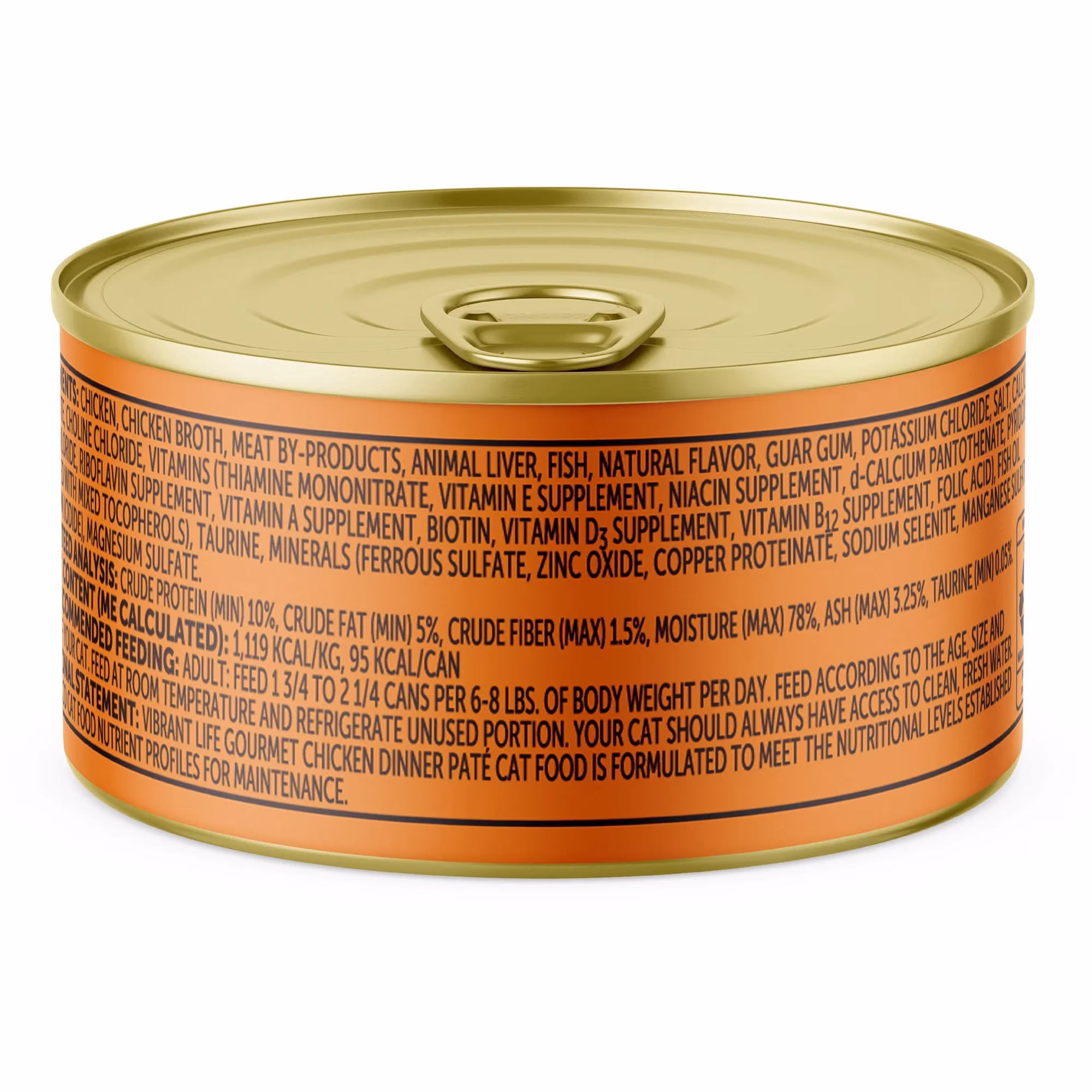 Vibrant Life Gourmet Chicken Pate Wet Cat Food, 3 oz Can