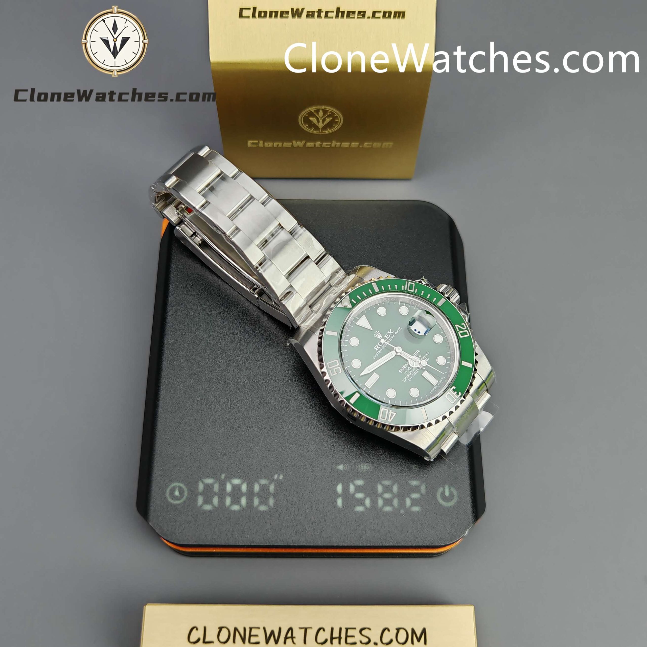 Rolex Super Clone Watches 1:1 Hulk Submariner 116610LV 3135 Movement