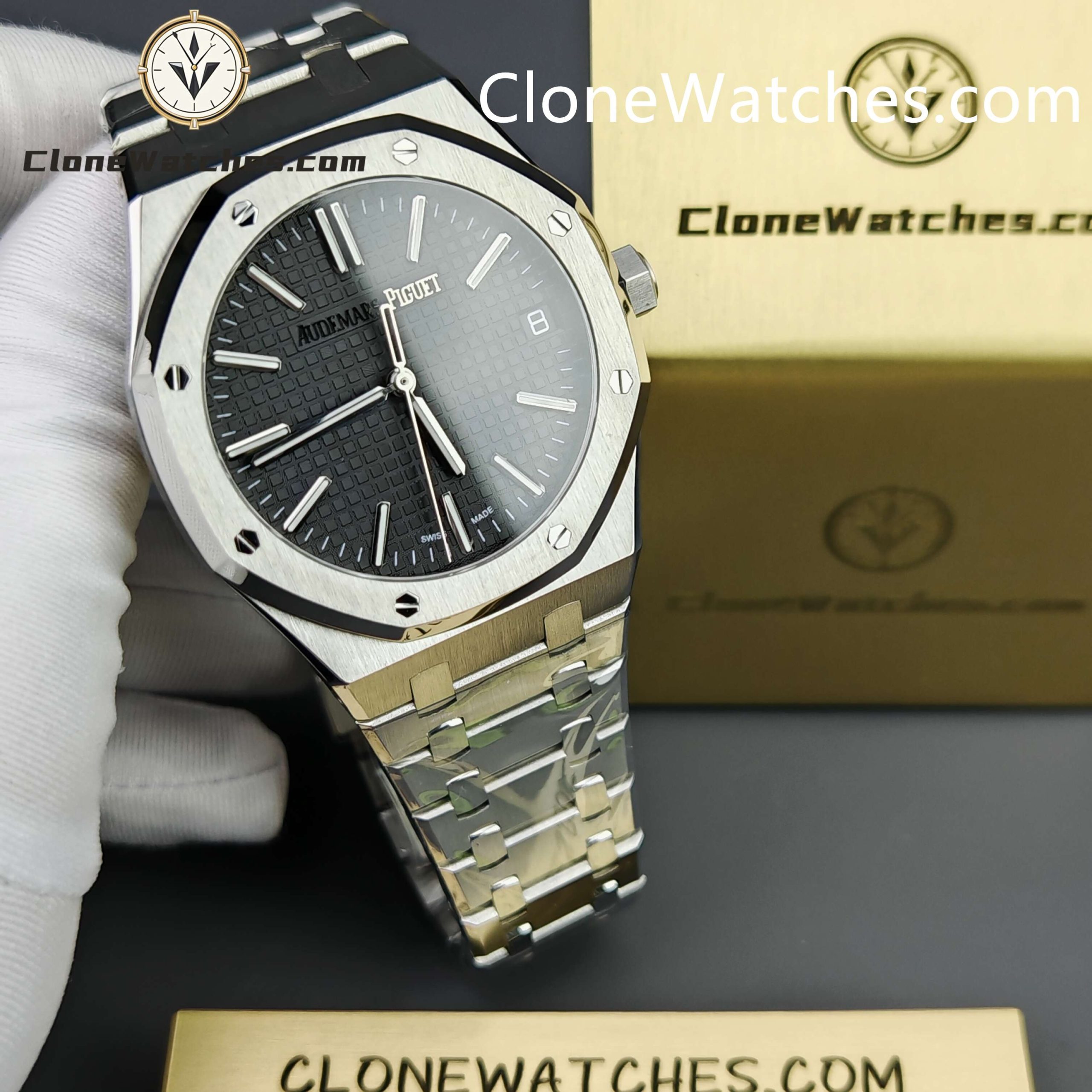 Audemars Piguet Super Clone Watches 1:1 Royal Oak 15510 Black Dial 41MM Selfwinding