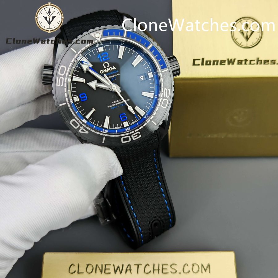 OMEGA Super Clone Watches 1:1 Seamaster Planet Ocean 600m Deep Black 215.92.46.22.01.002 45.5MM