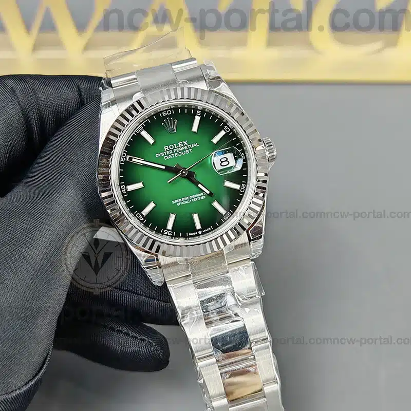 Rolex Super Clone Watches 1:1 DateJust Green Dial ,m126334-0033 Oyster 41MM 3235 Movement
