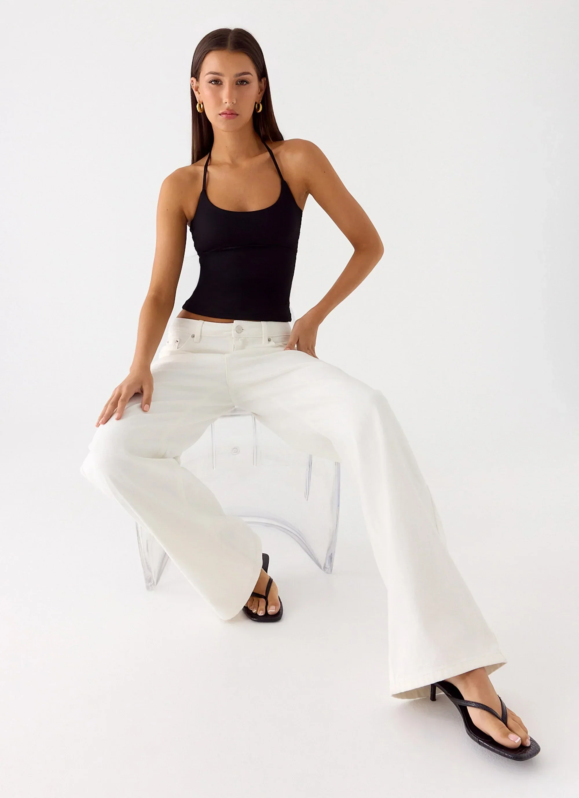 Chauncey Halter Top - Black