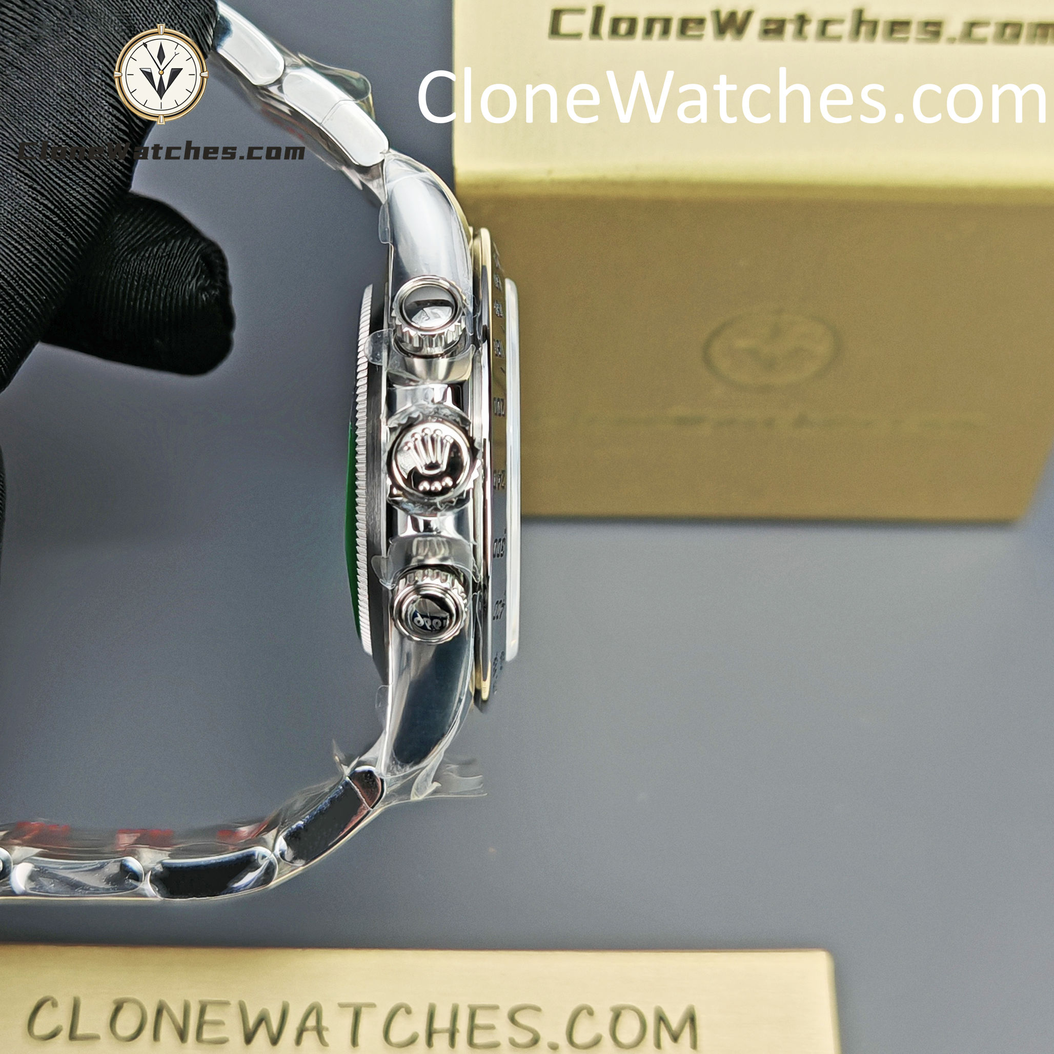 Rolex Super Clone Watches 1:1 Daytona Black Dial M116520-78590 4130 Movement