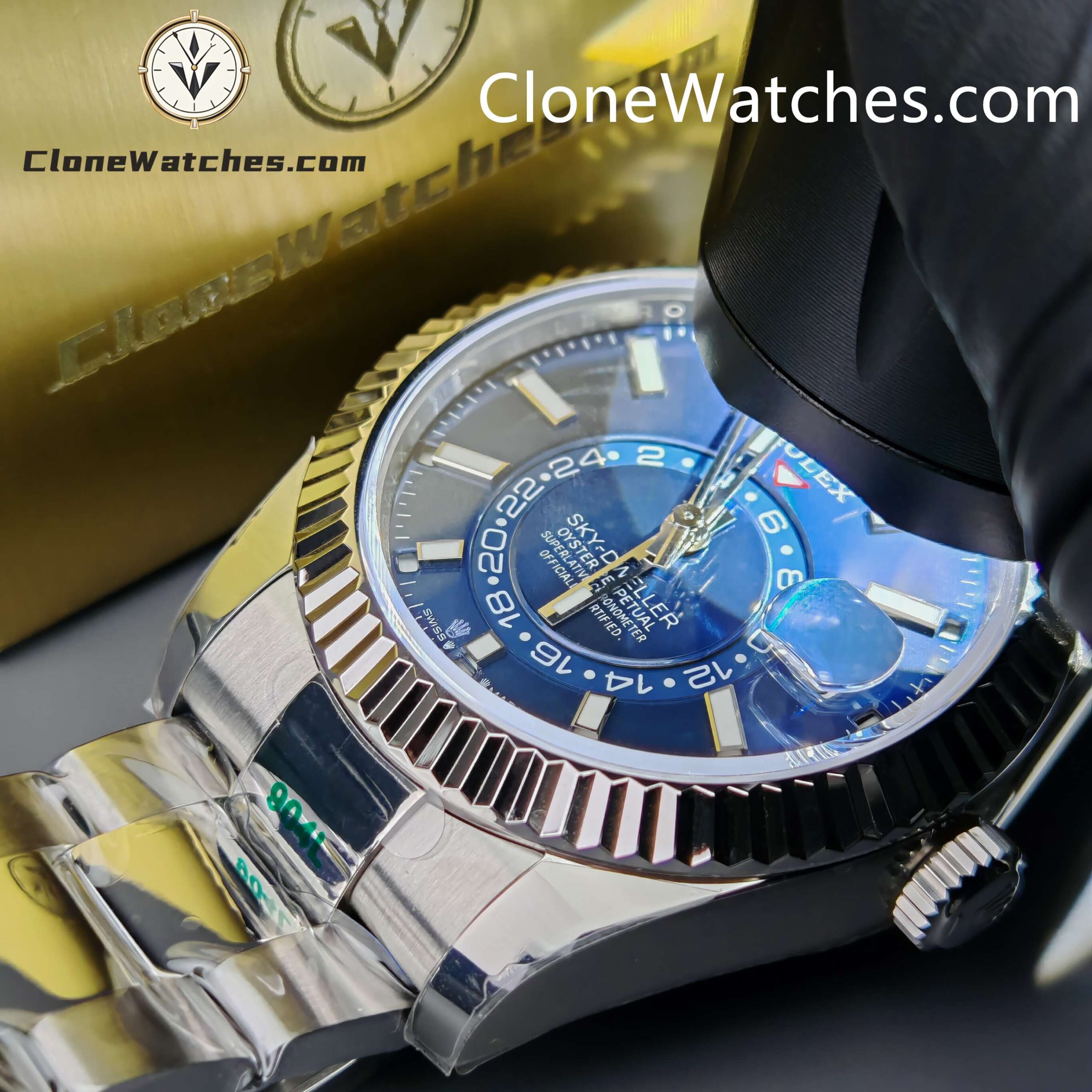Rolex Super Clone Watches 1:1 Sky Dweller Blue Dial Oyster M336934 0005 Movement