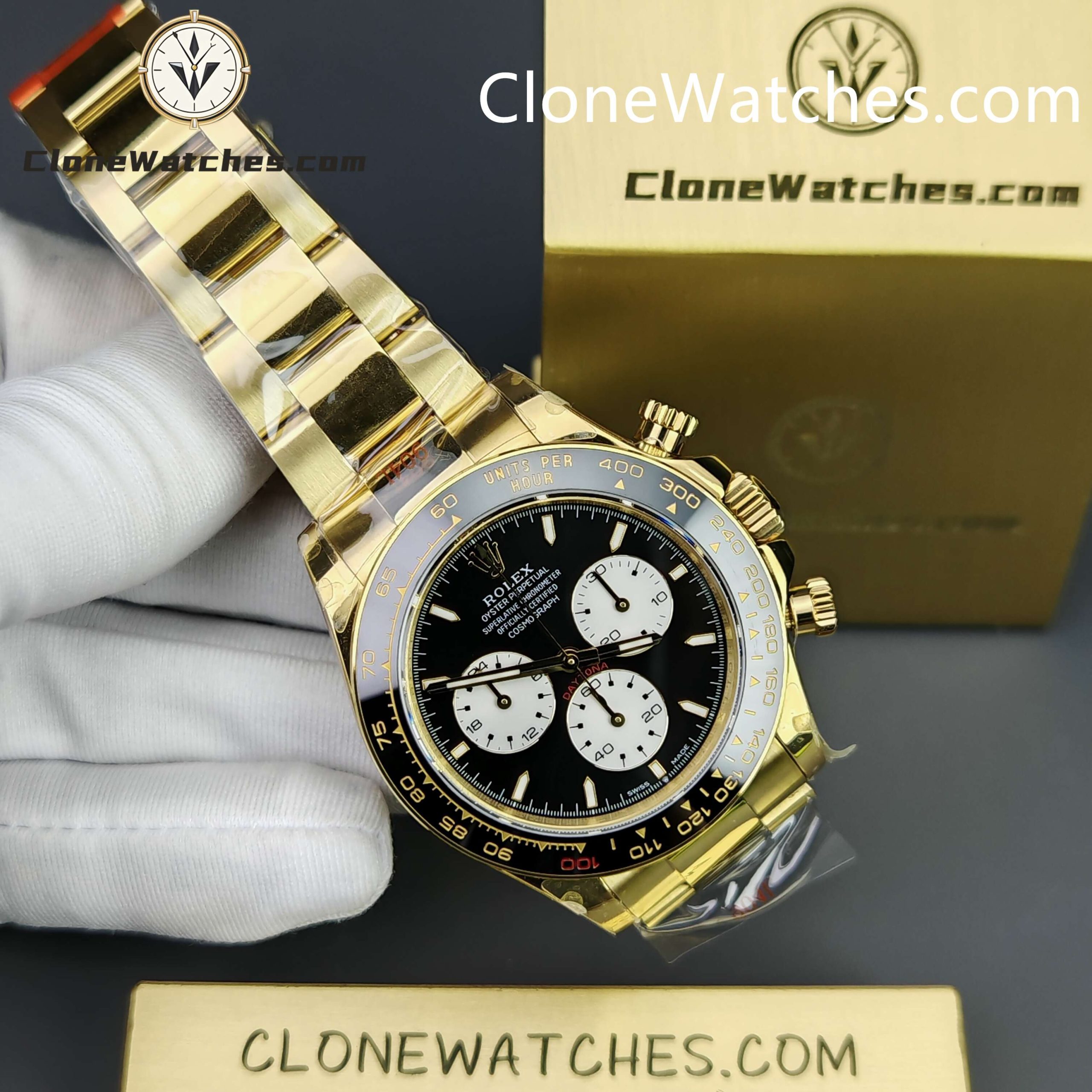 Rolex Super Clone Watches 1:1 Le Mans Daytona 100 Years Anniversary 18K Gold 4132 Movement