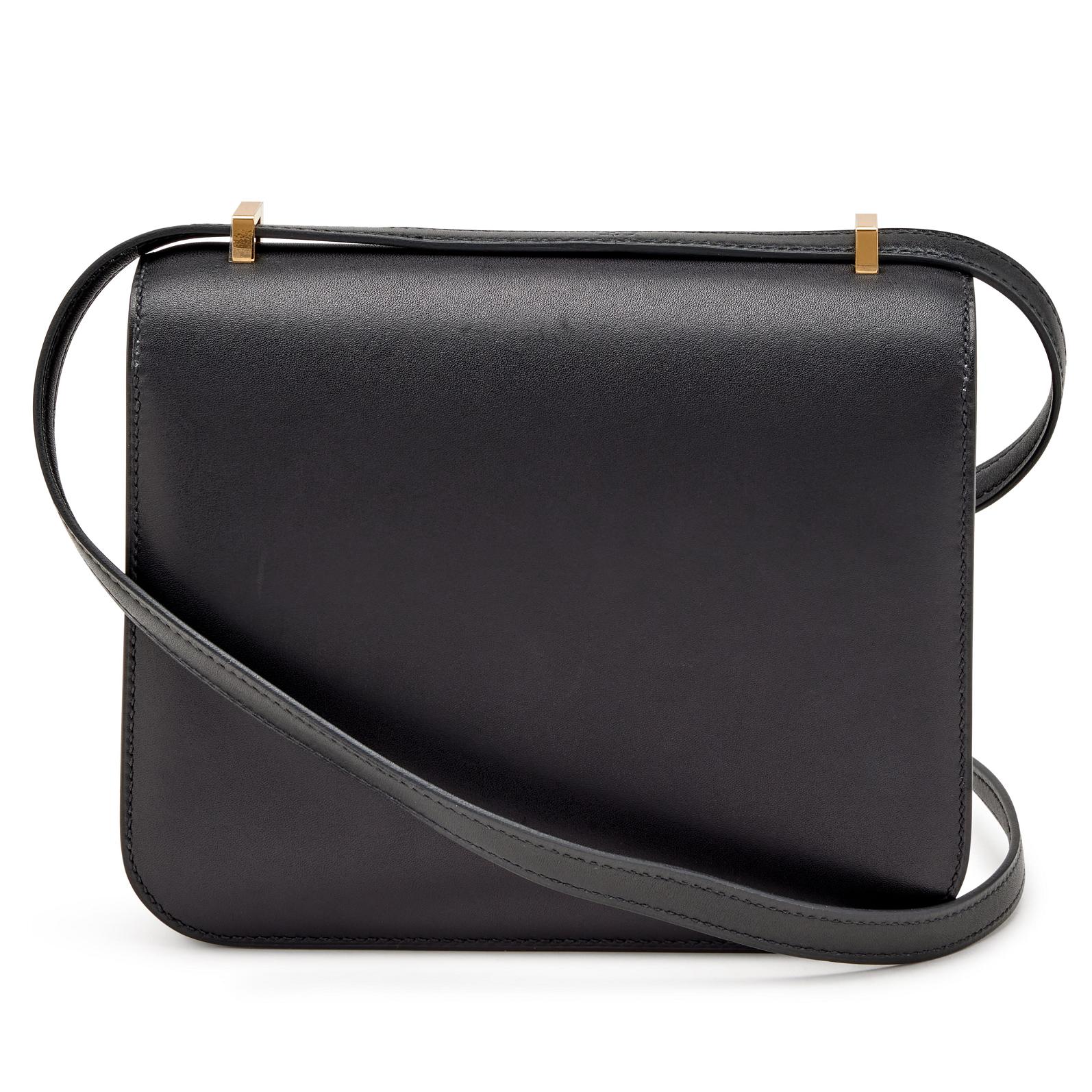 Hermes Constance Bag 18 Black Epsom Gold Hardware