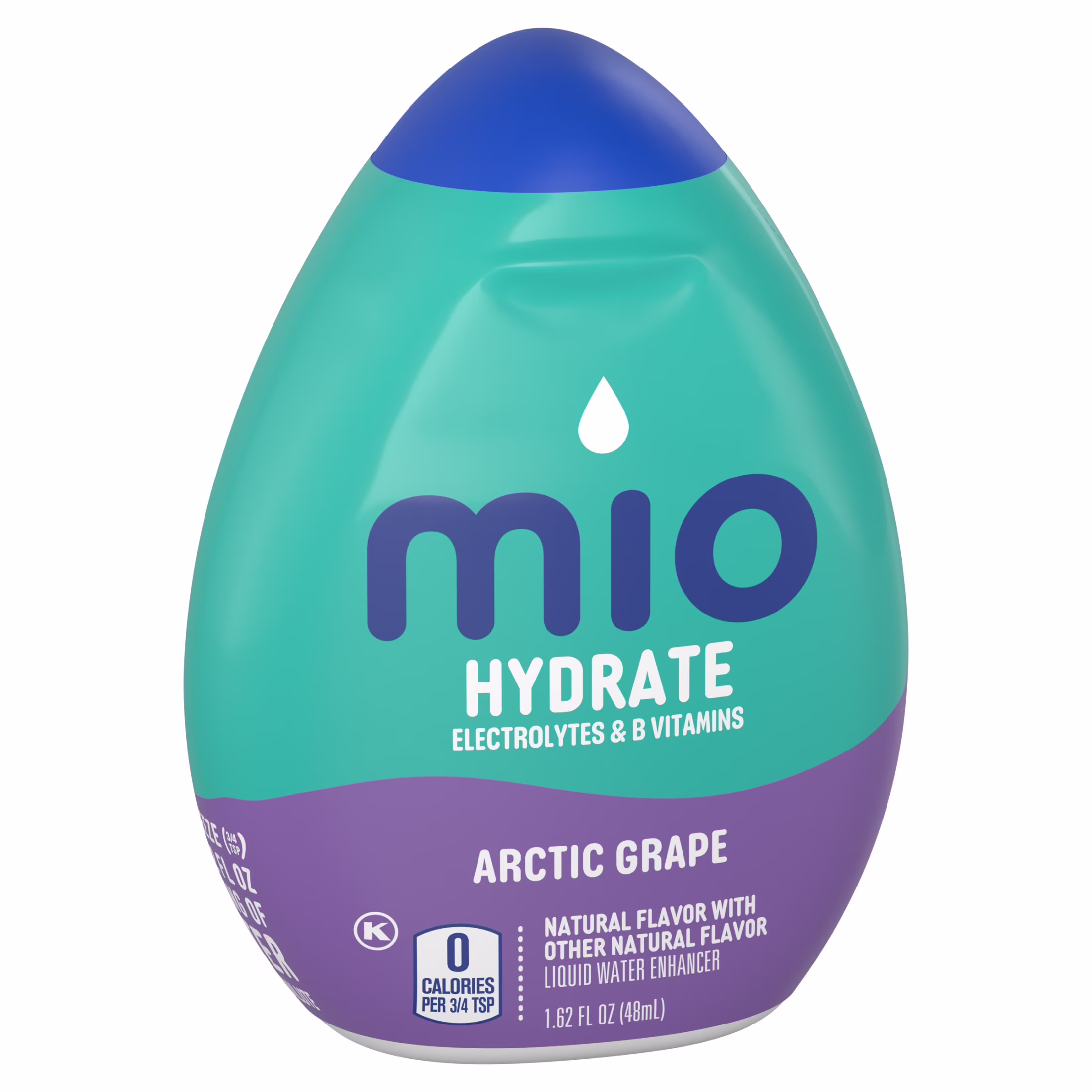 (12 pack) Mio Hydrate Arctic Grape Sugar Free Water Enhancer, 1.62 fl oz Bottle, Liquids