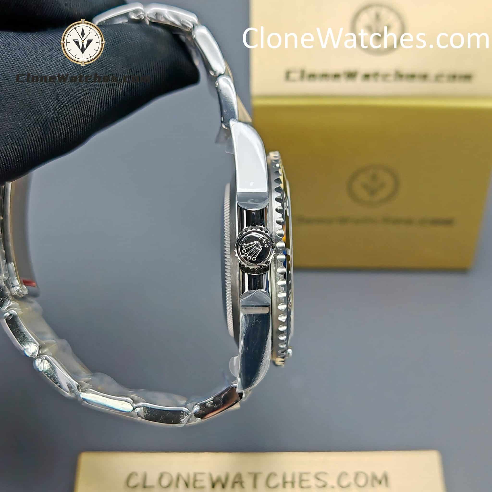 Rolex Super Clone Watches 1:1 Submariner Black Dial No Date 124060-0001 3230 Movement