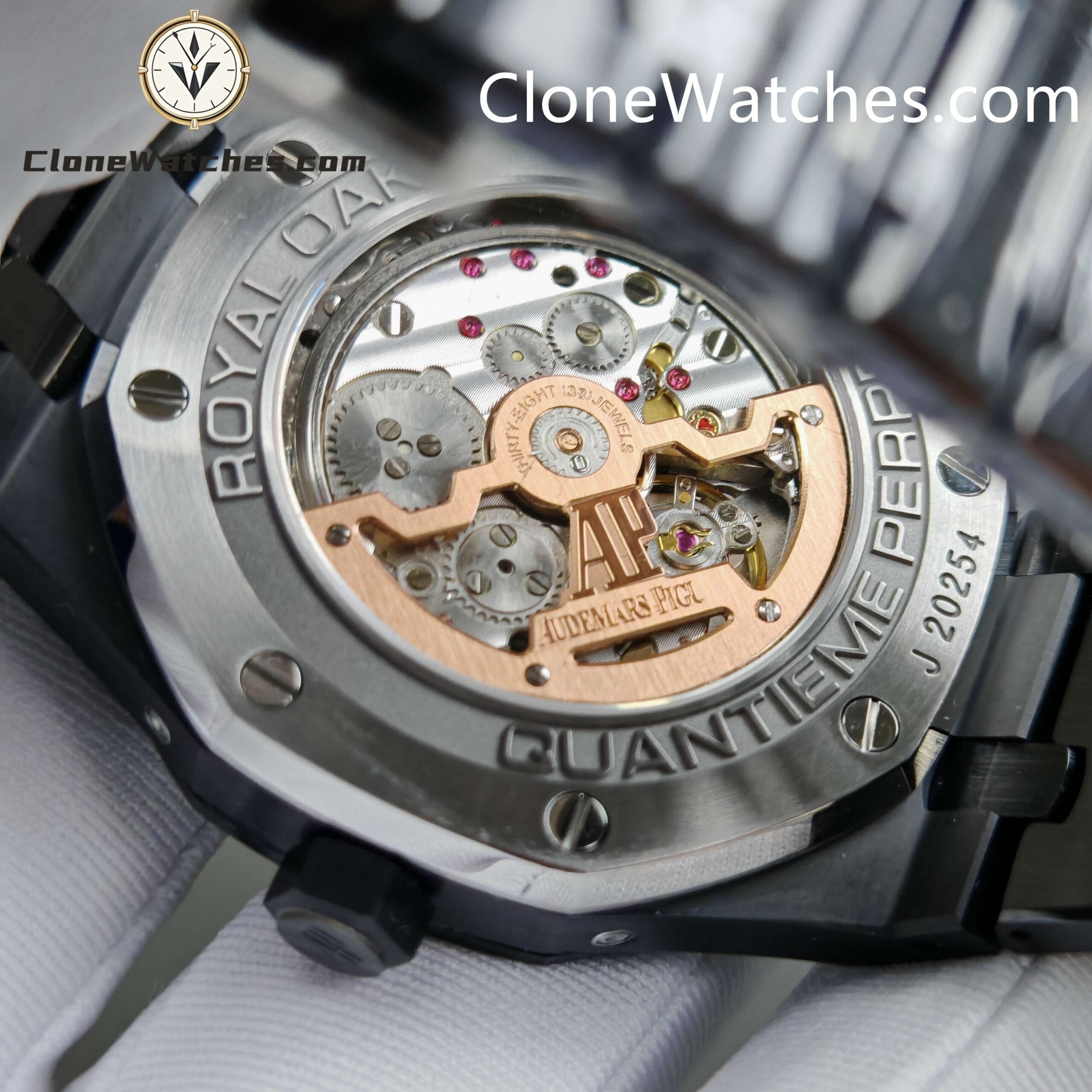 Audemars Piguet Super Clone Watches 1:1 Black Ceramic 26579 True Moon Phase