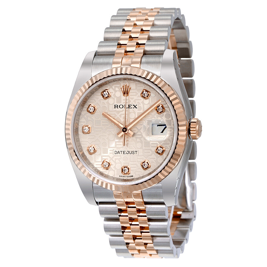 Rolex Oyster Perpetual Datejust 36 Silver Dial Stainless Steel and 18K Everose Gold Jubilee Bracelet Automatic Men s Watch 116231SJDJ（Lifetime free warranty+90-days replacement service & Refund!.）