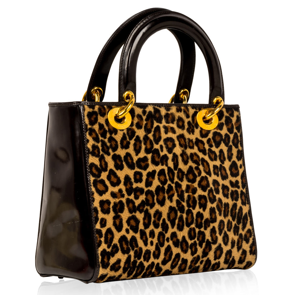 Lady Dior Medium - Leopard Fur