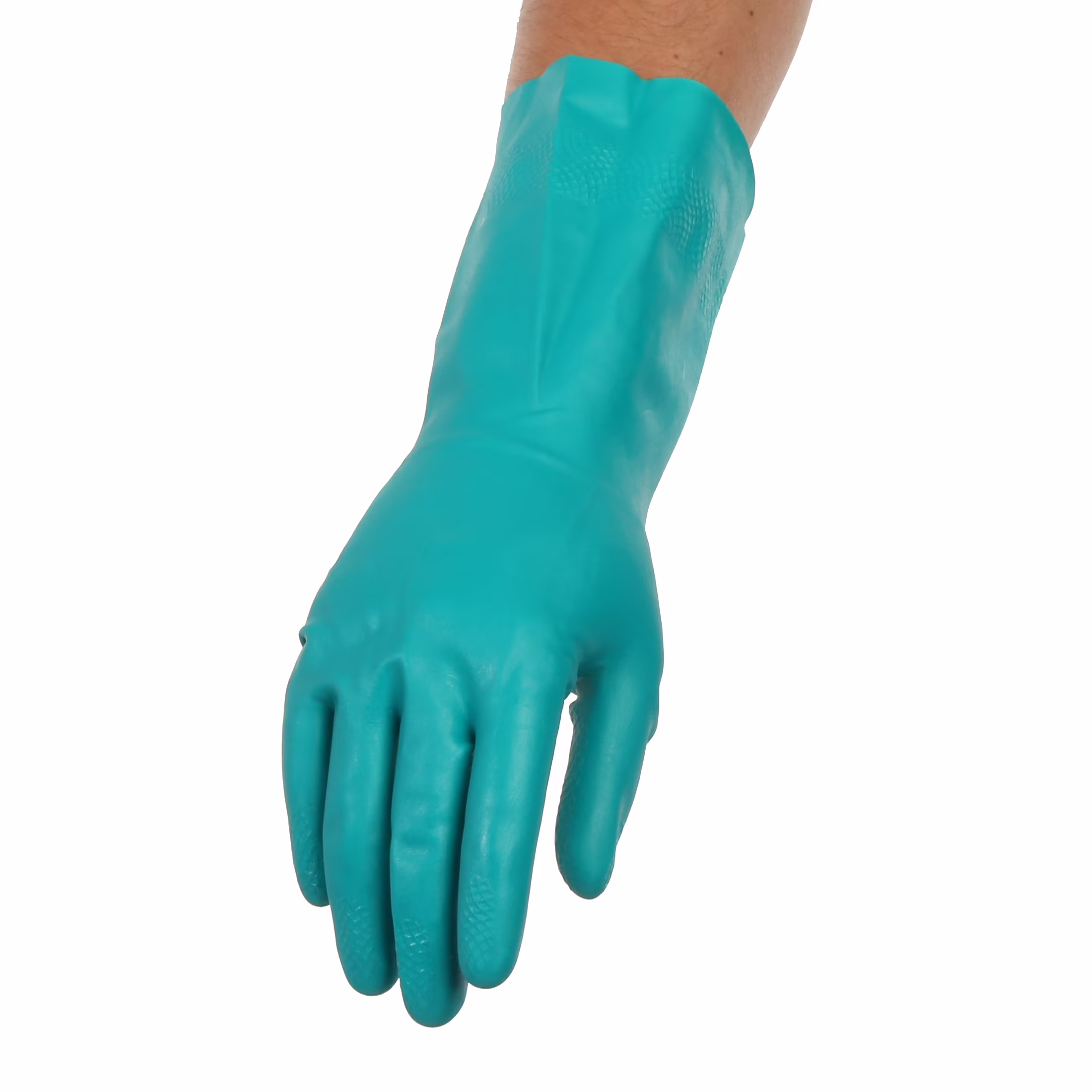 Great Value Reusable Latex Household Cleaning Gloves, Large, Teal, 1 Pair