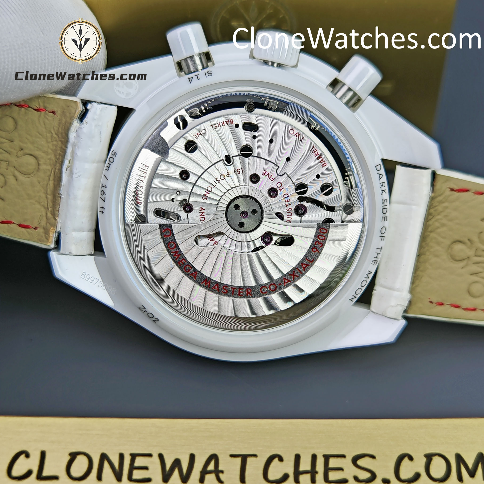 OMEGA Super Clone Watches 1:1 Speedmaster Dark Side of the Moon 311.93.44.51.04.002 44.25mm White Side of the Moon