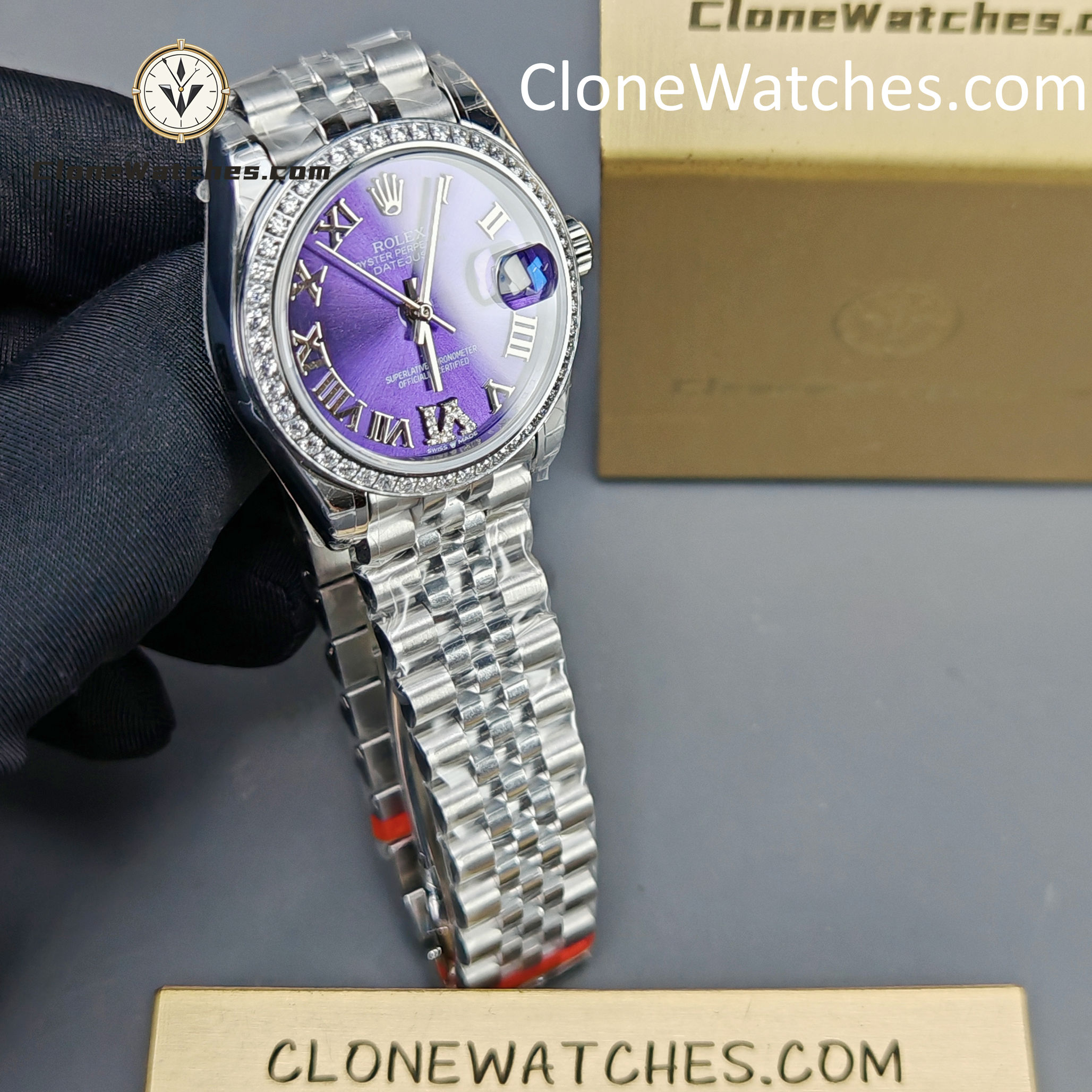 Rolex Super Clone Watches 1:1 DateJust m278384rbr-0030 Jubilee 31MM 2236 Movement