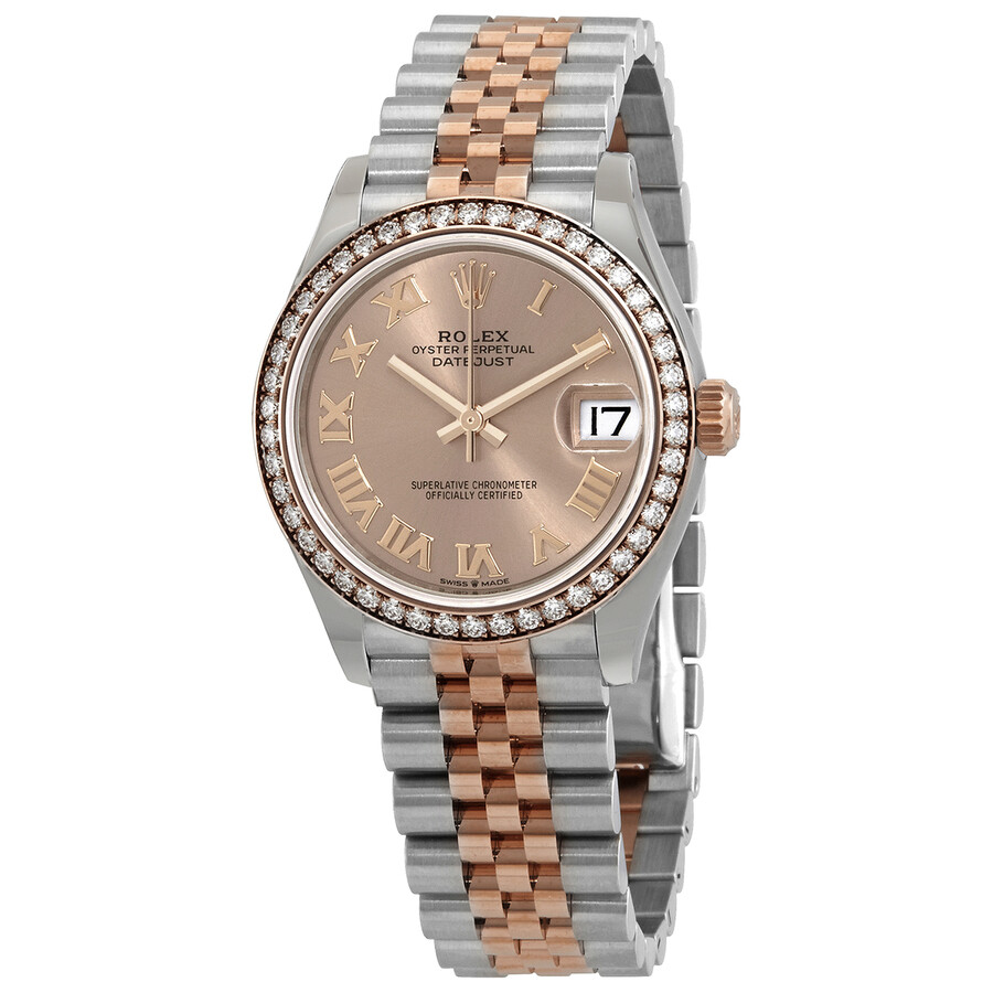 Rolex Datejust Rose Dial Automatic Ladies Steel and Everose Gold Jubilee Watch 278381PRJ（Lifetime free warranty+90-days replacement service & Refund!.）
