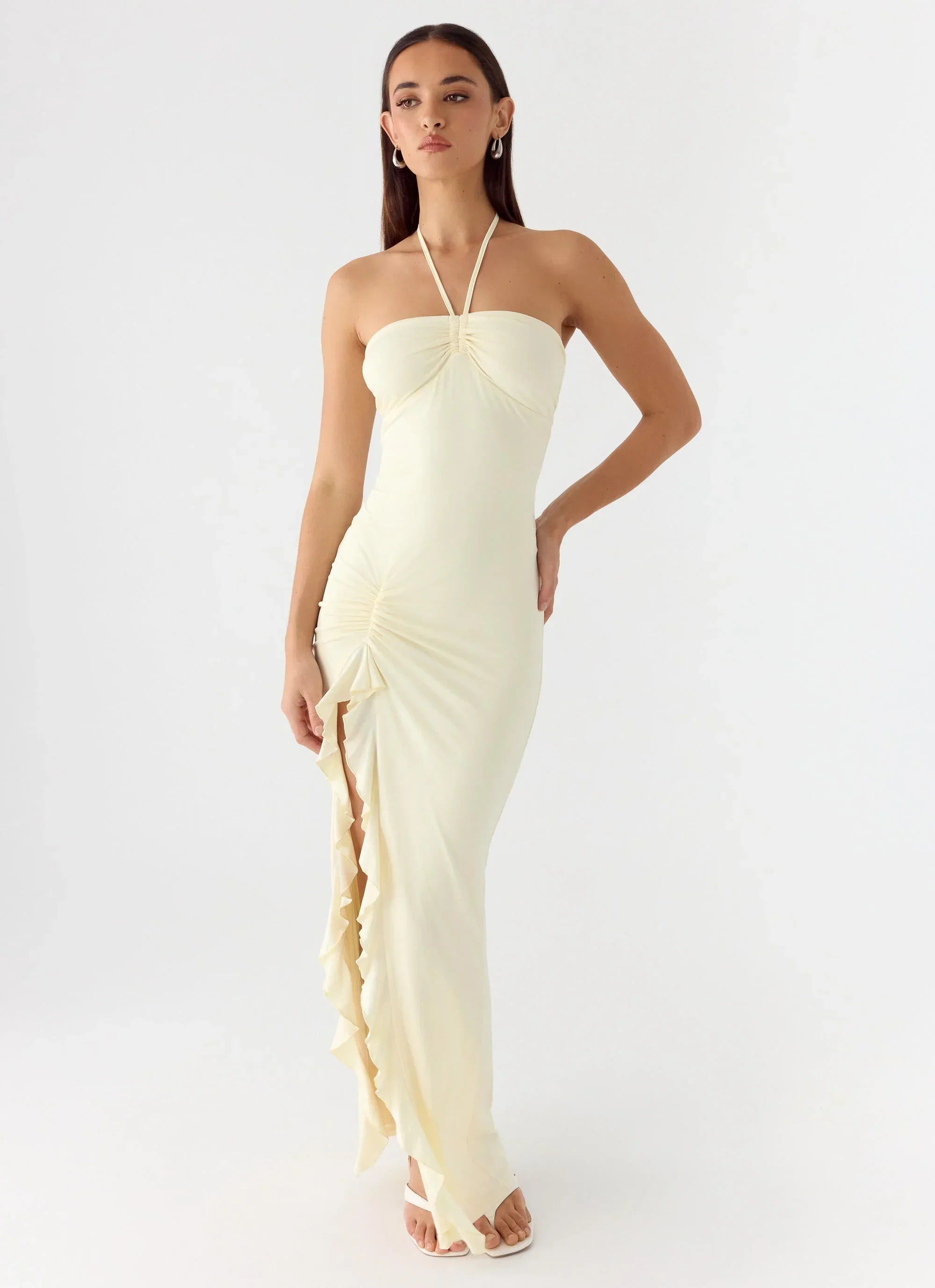 Right Hand Girl Maxi Dress - Lemon Yellow