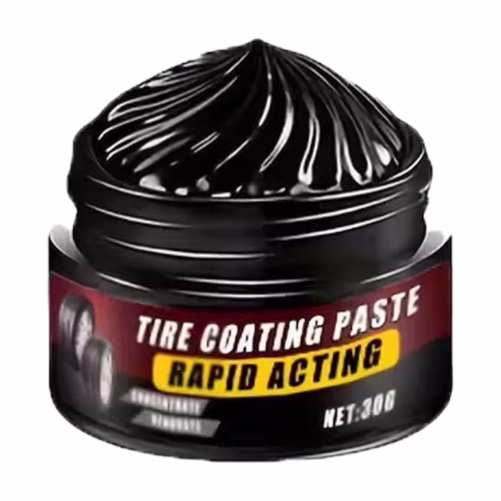 Votnto 50g Tire Coating Paste, Rapid Acting Car Tire Shine & Protection Wax, Restores Black Gloss, Prevents Rust & Wear for All Vehicles