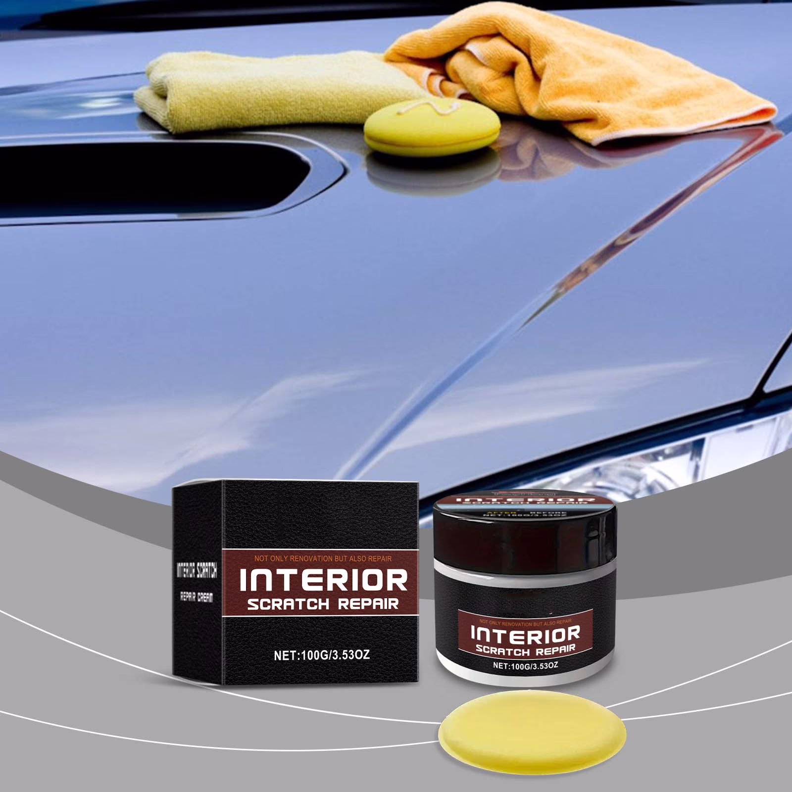Cevemin Best Car Interior Scratch Remover Kit - Dashboard Repair Wax for Deep Scratches & UV Protection (2025)