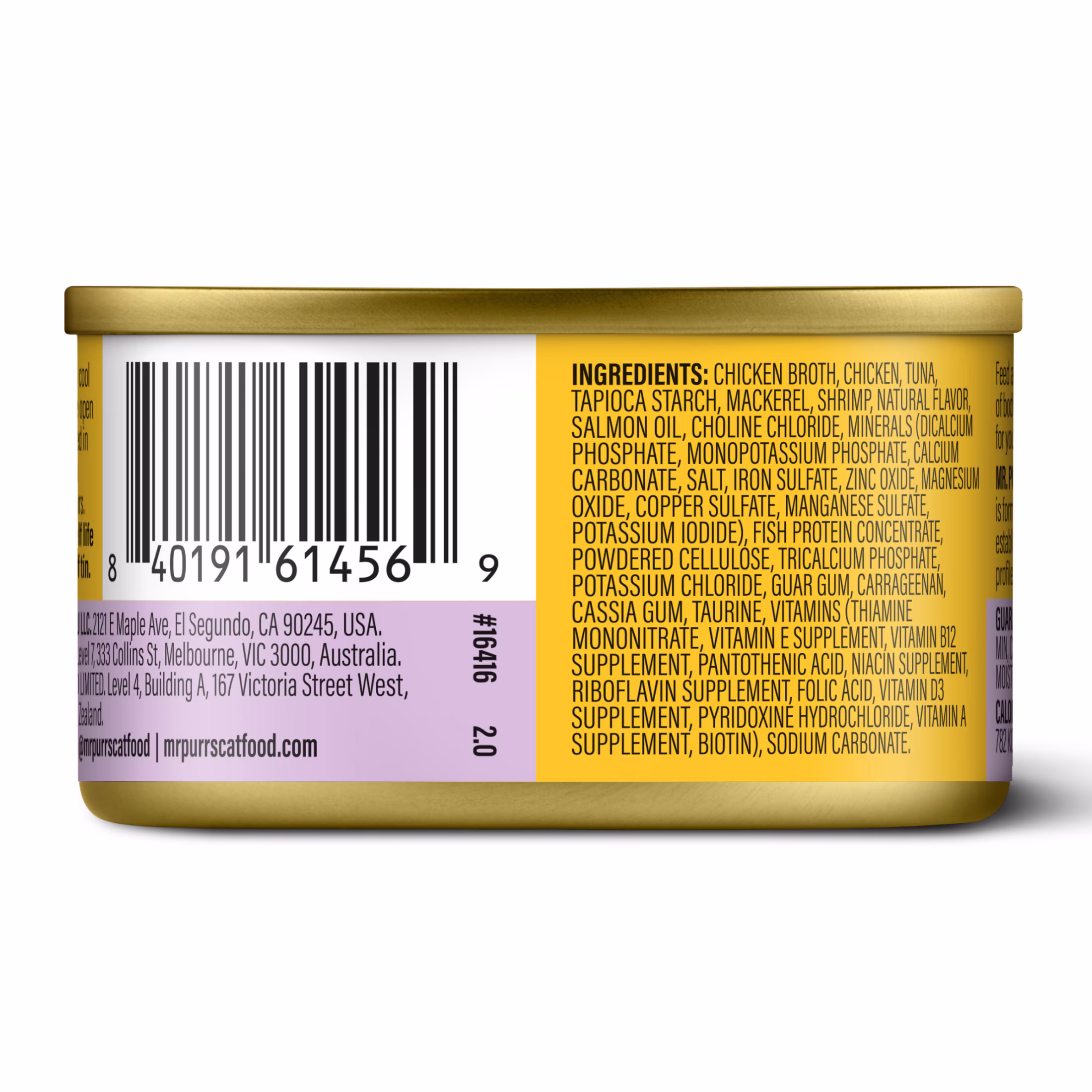 Mr Purrs Seafood & Shrimp Pate Wet Cat Food, 3 oz Can