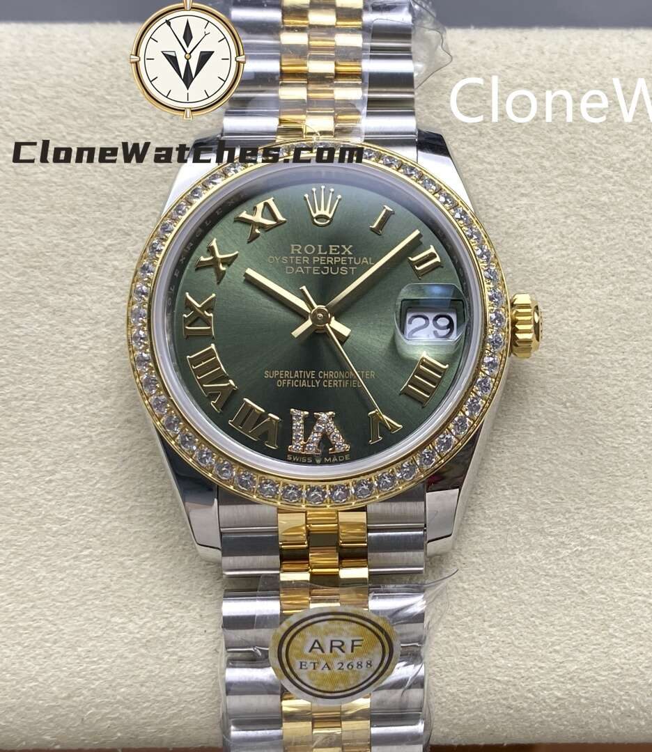 Rolex Super Clone Watches 1:1 DateJust m278383rbr-0016 Jubilee 31MM 2236 Movement