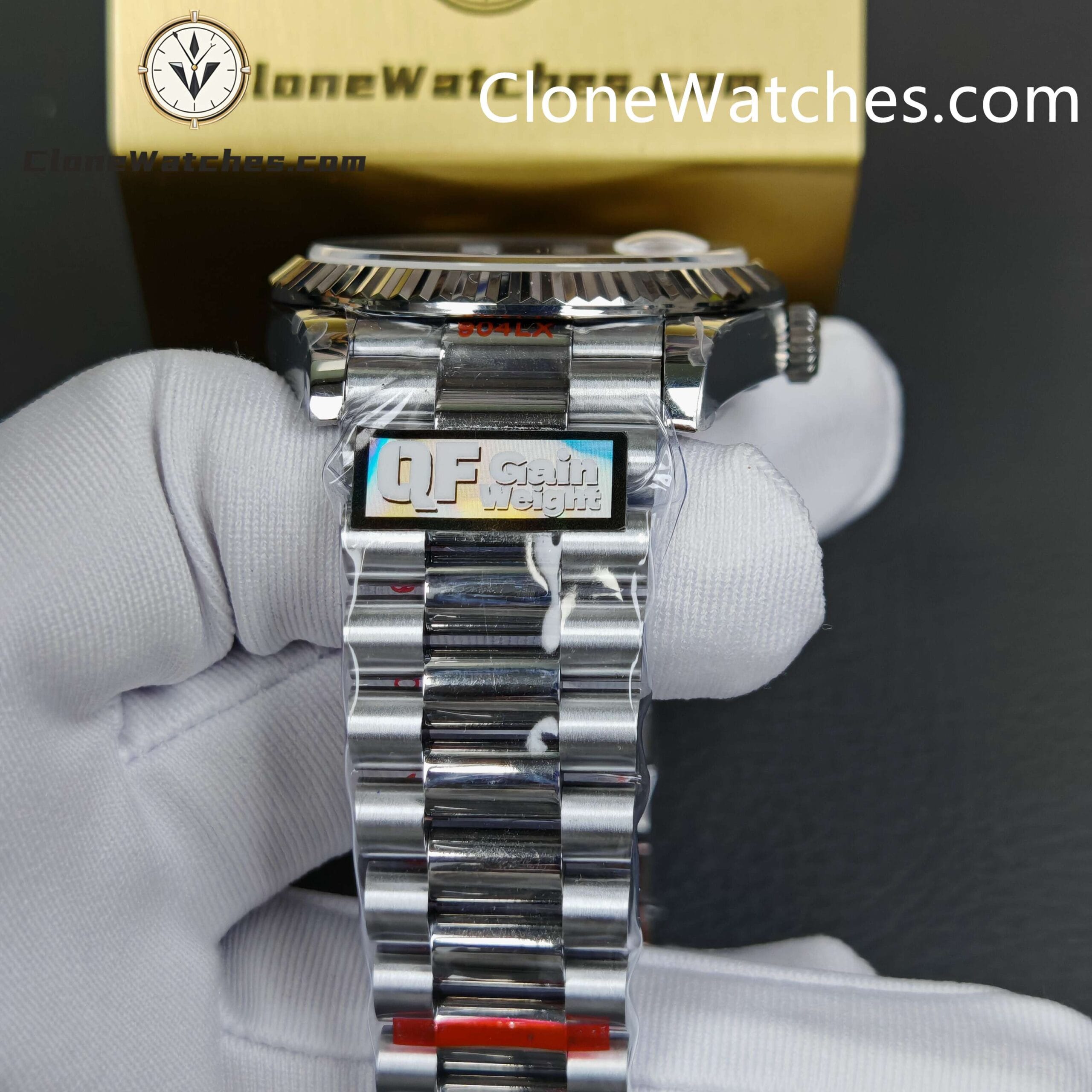 Rolex Super Clone Watches 1:1 Day Date White Dial 40mm m228239-0055 3255 Movement