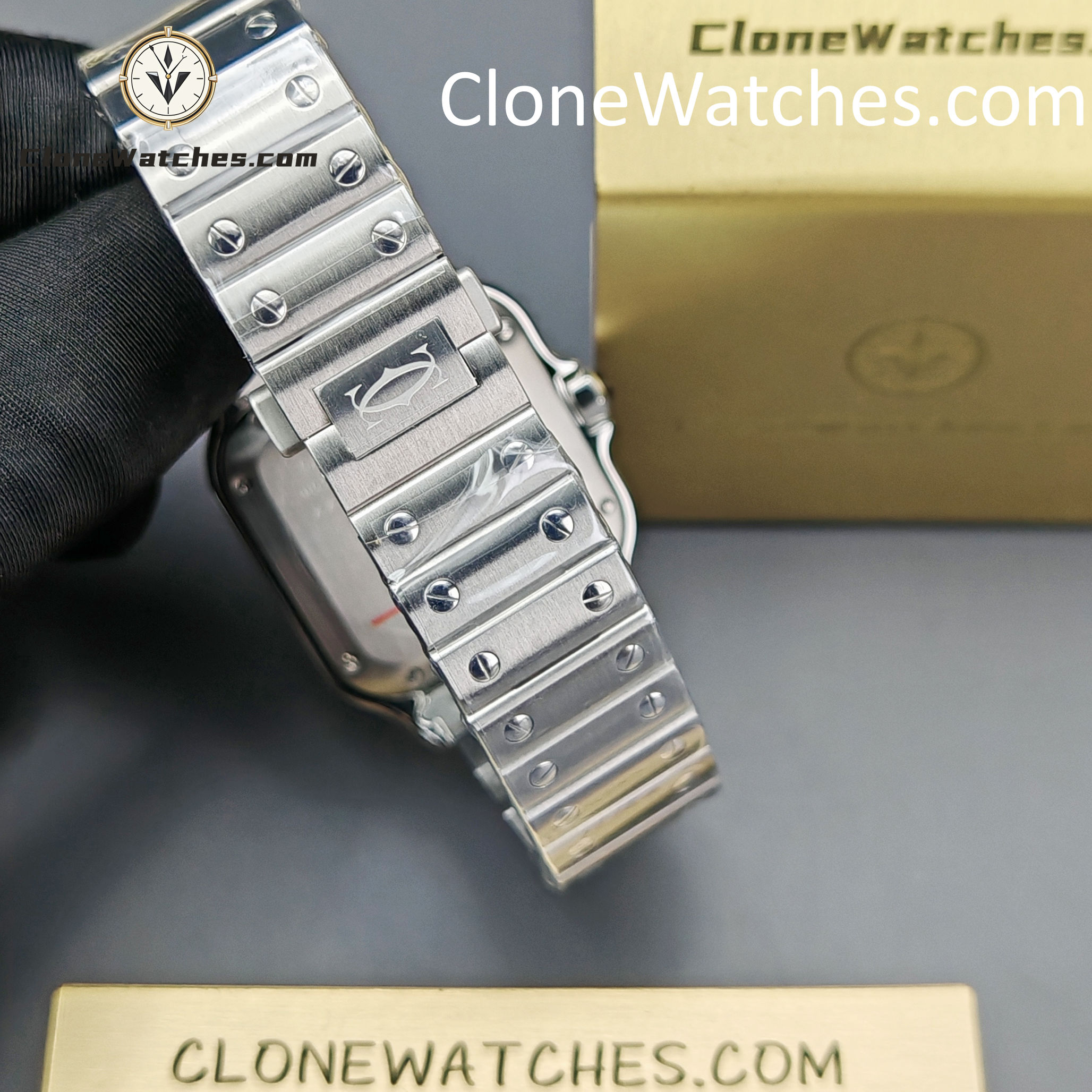 Cartier Super Clone Watches 1:1 Santos Series White Dial 35.1MM WSSA0029