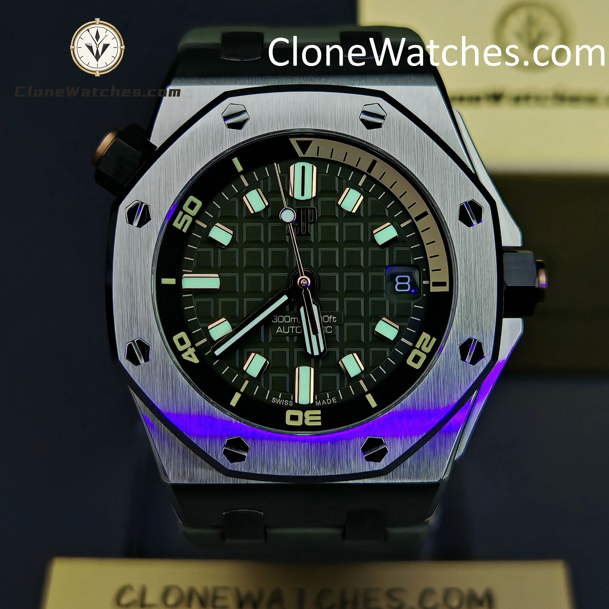 Audemars Piguet Super Clone Watches 1:1 Royal Oak Offshore 15720 Green Dial