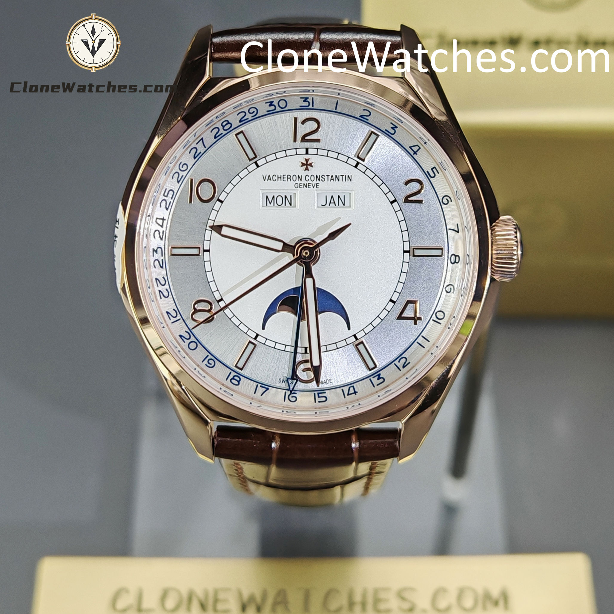 Vacheron Constantin Super Clone Watches 1:1 Fiftysix 4000E/000R-B438 Silver White Dial
