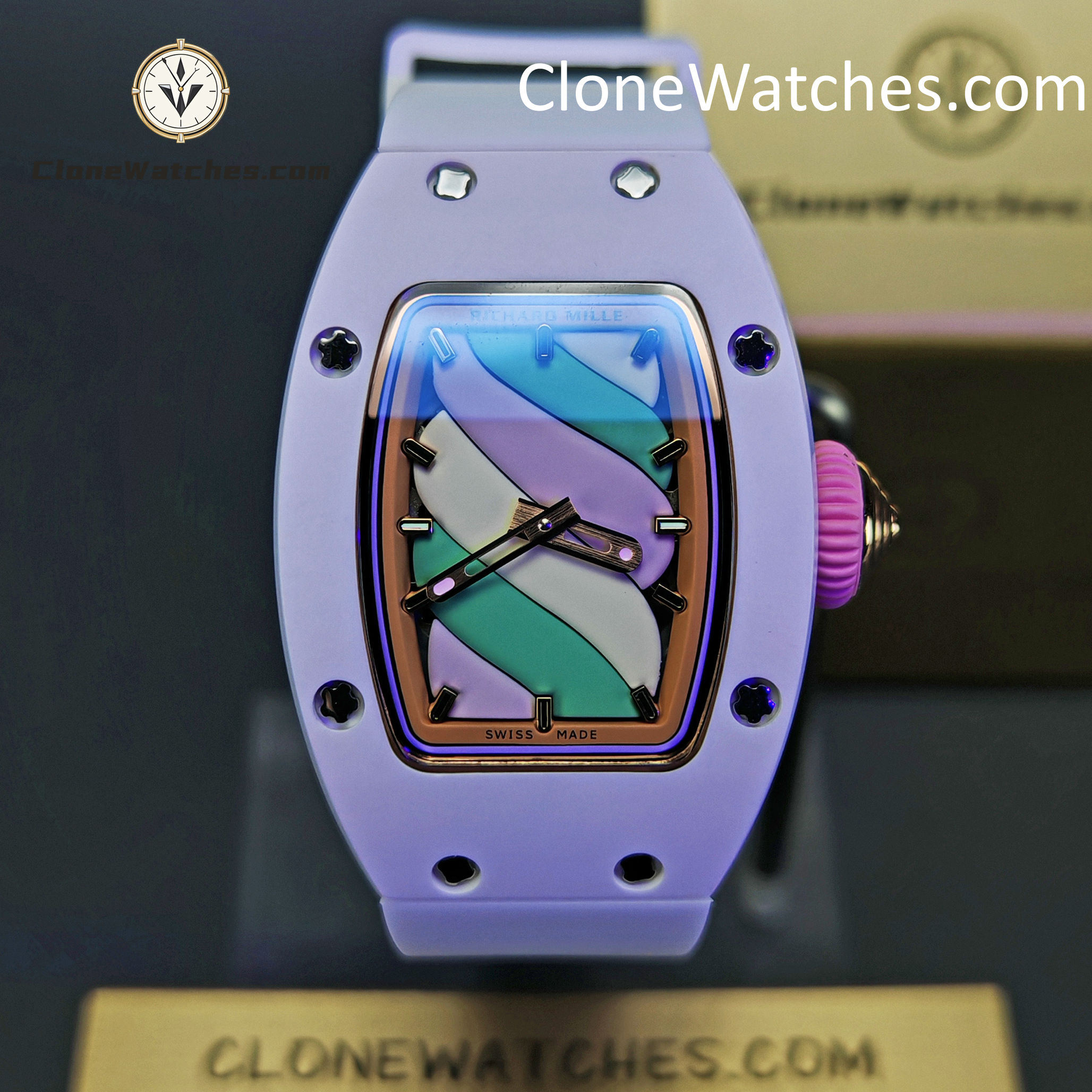 Richard Mille Super Clone Watches 1:1 RM 07-03 “Marshmallow” ATZ Ceramic/TZP White Strap