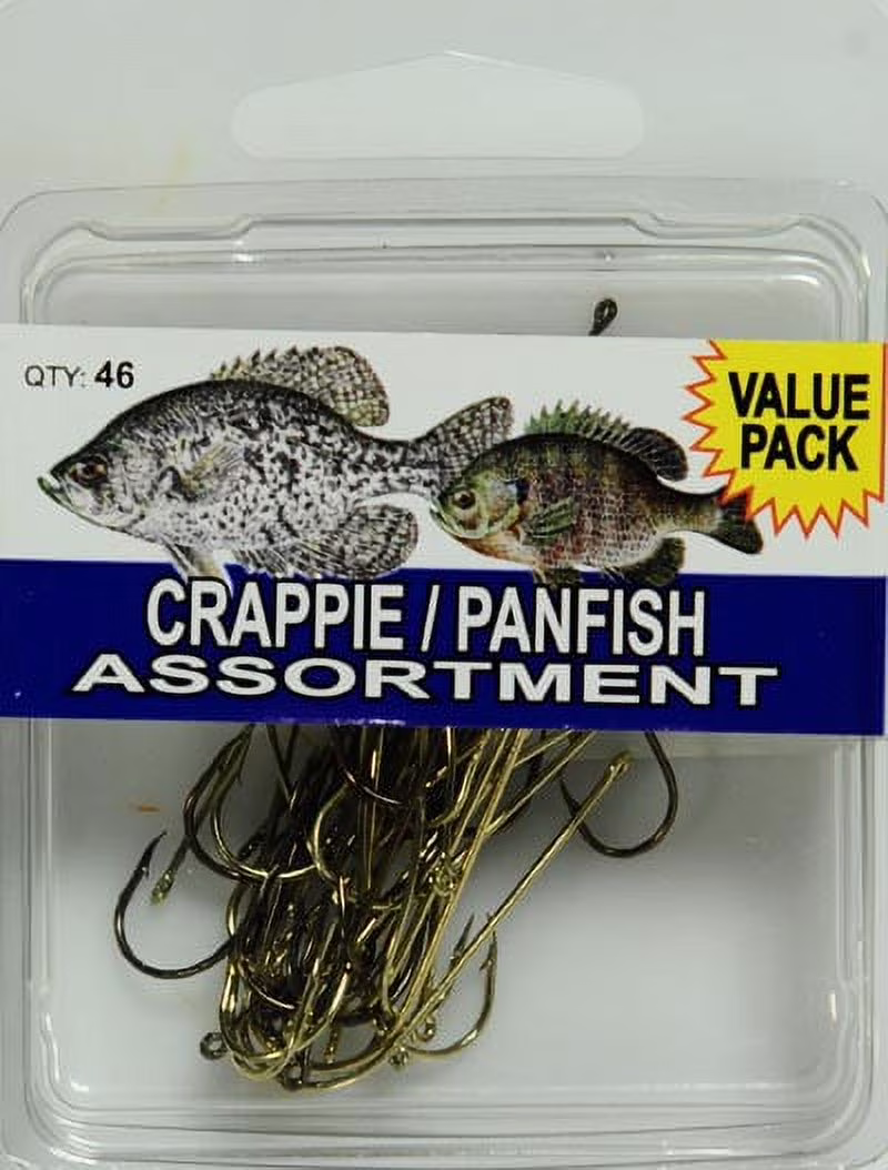 Eagle Claw SPCRPW Crappie Hook Assortment Clam, 46 Piece