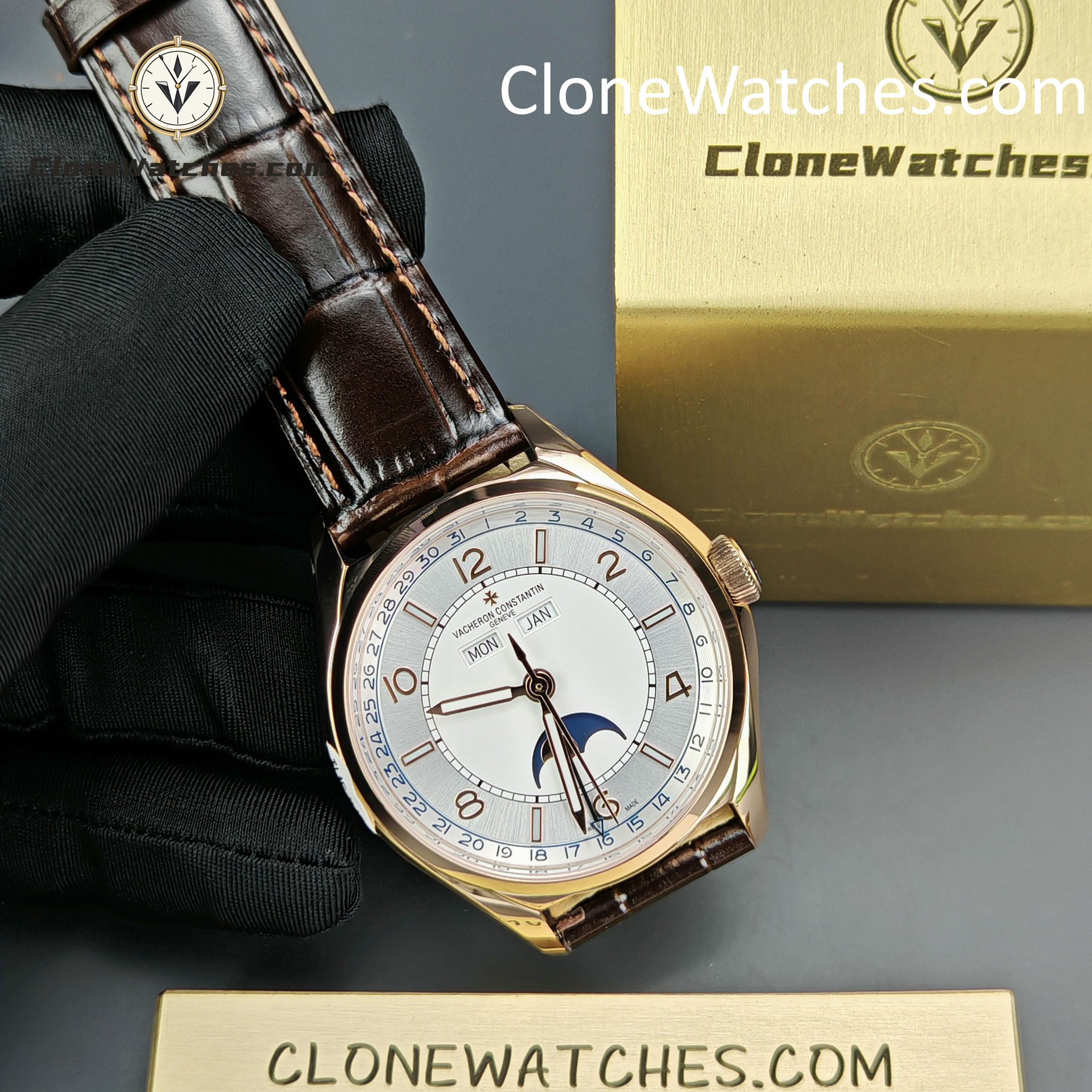 Vacheron Constantin Super Clone Watches 1:1 Fiftysix 4000E/000R-B438 Silver White Dial